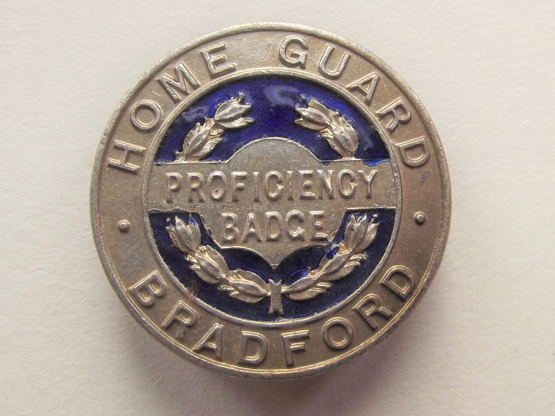 WW2 HOMEGUARD PROFICIENCY BADGE BRADFORD