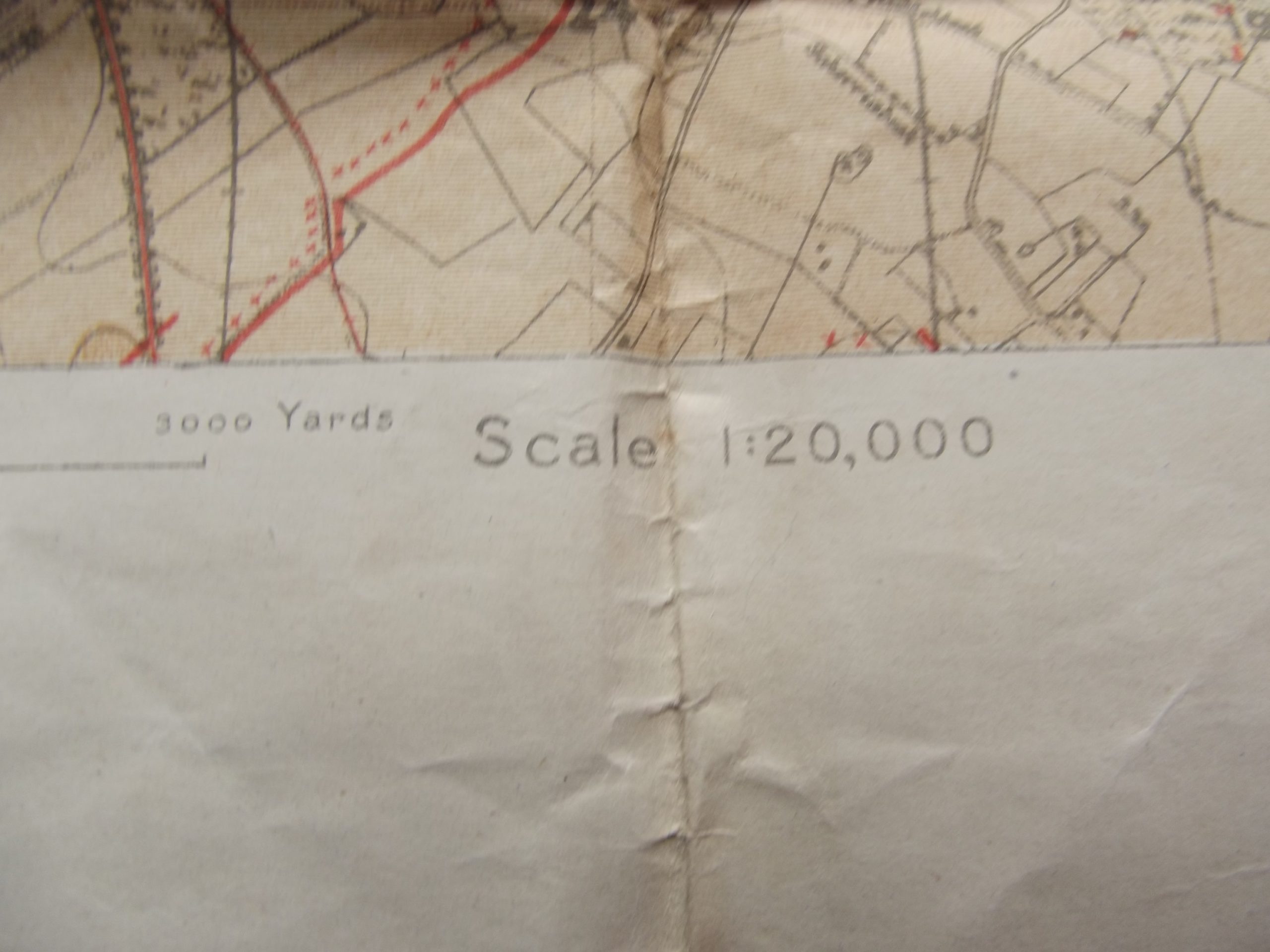 WW1 TRENCH MAP POLYGON WOOD DATED 9/9/17