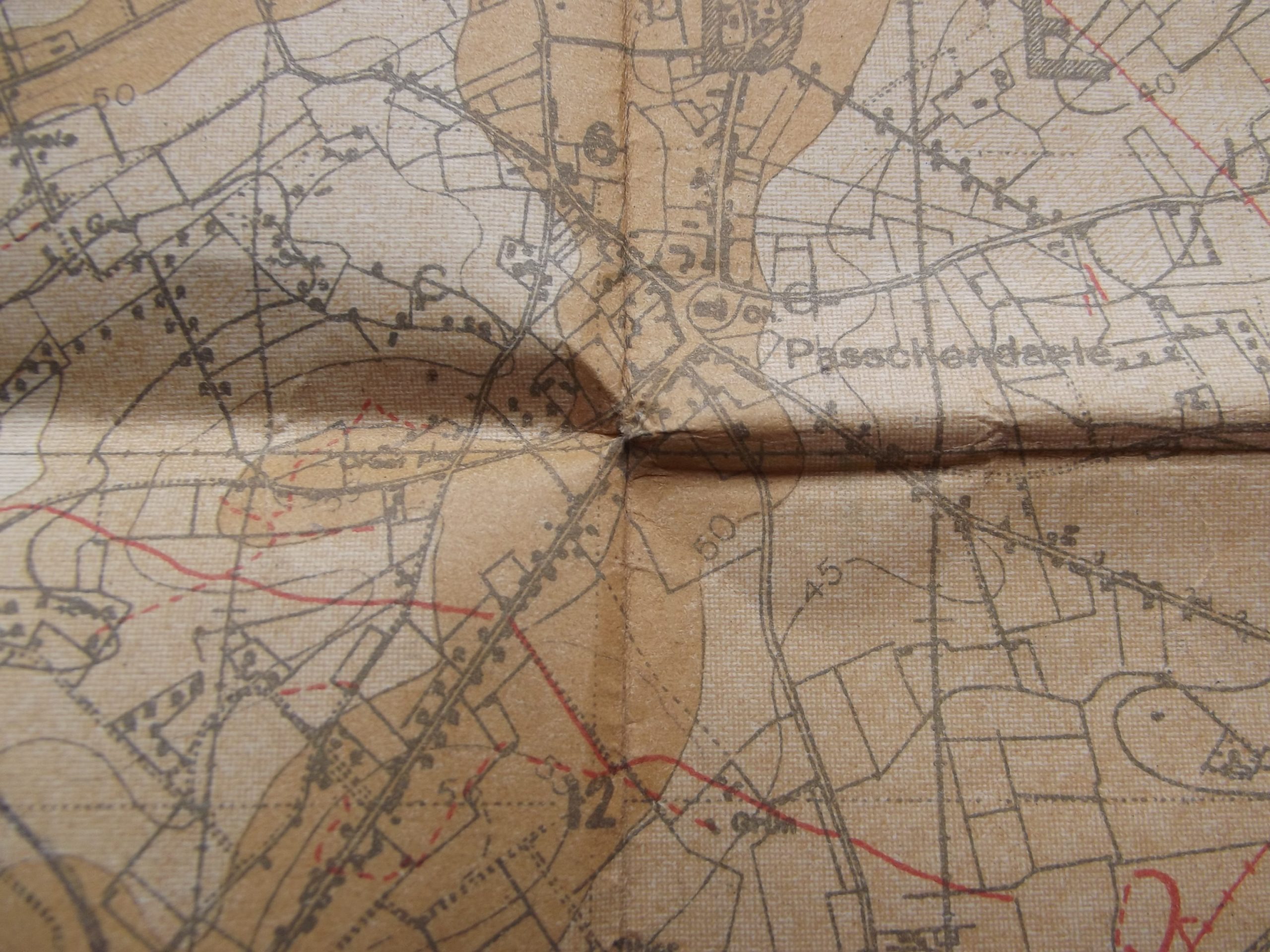 WW1 TRENCH MAP POLYGON WOOD DATED 9/9/17