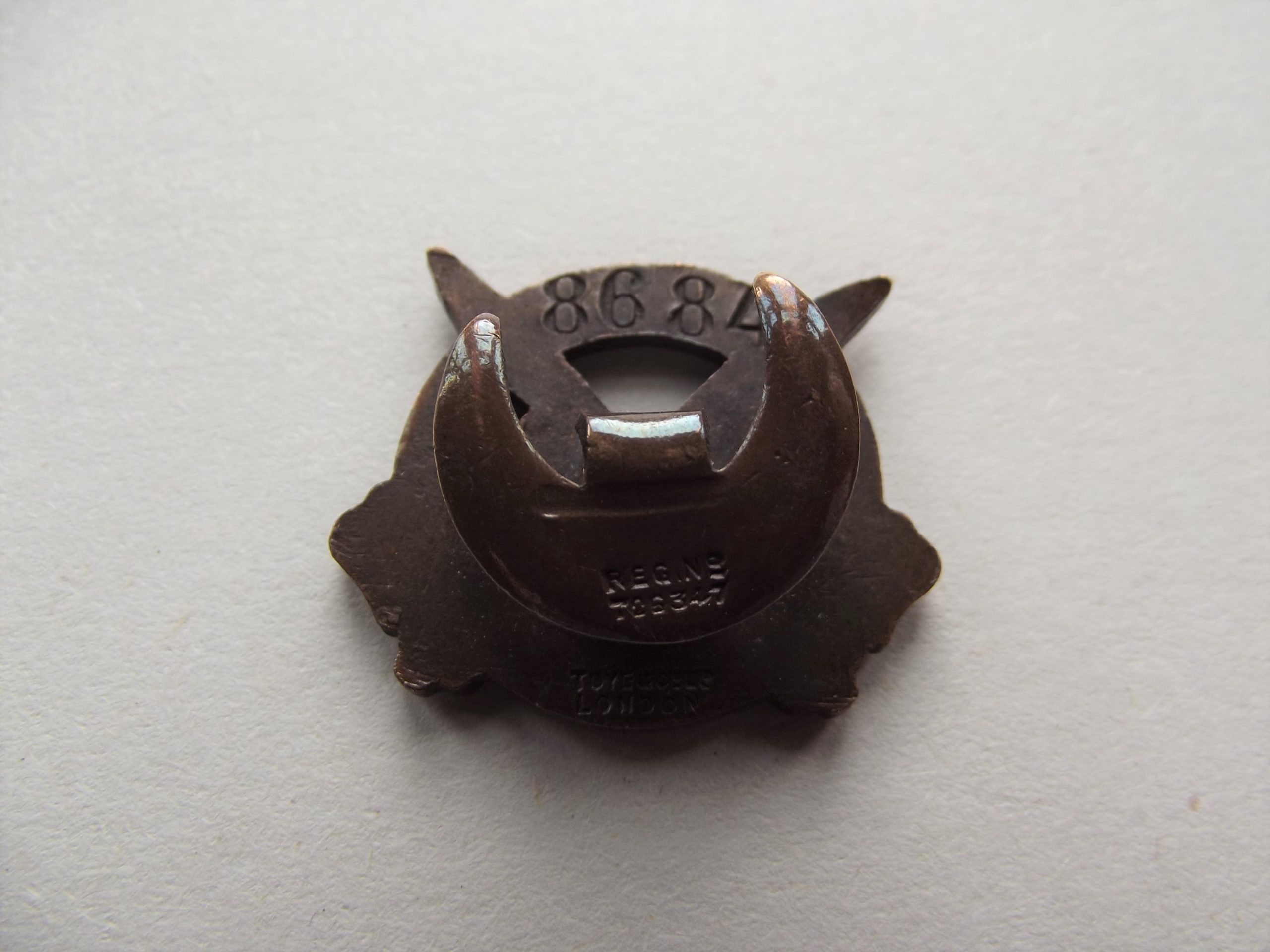 WW1 OLD CONTEMPTIBLE'S ASSOCIATION BADGE DATED 1914