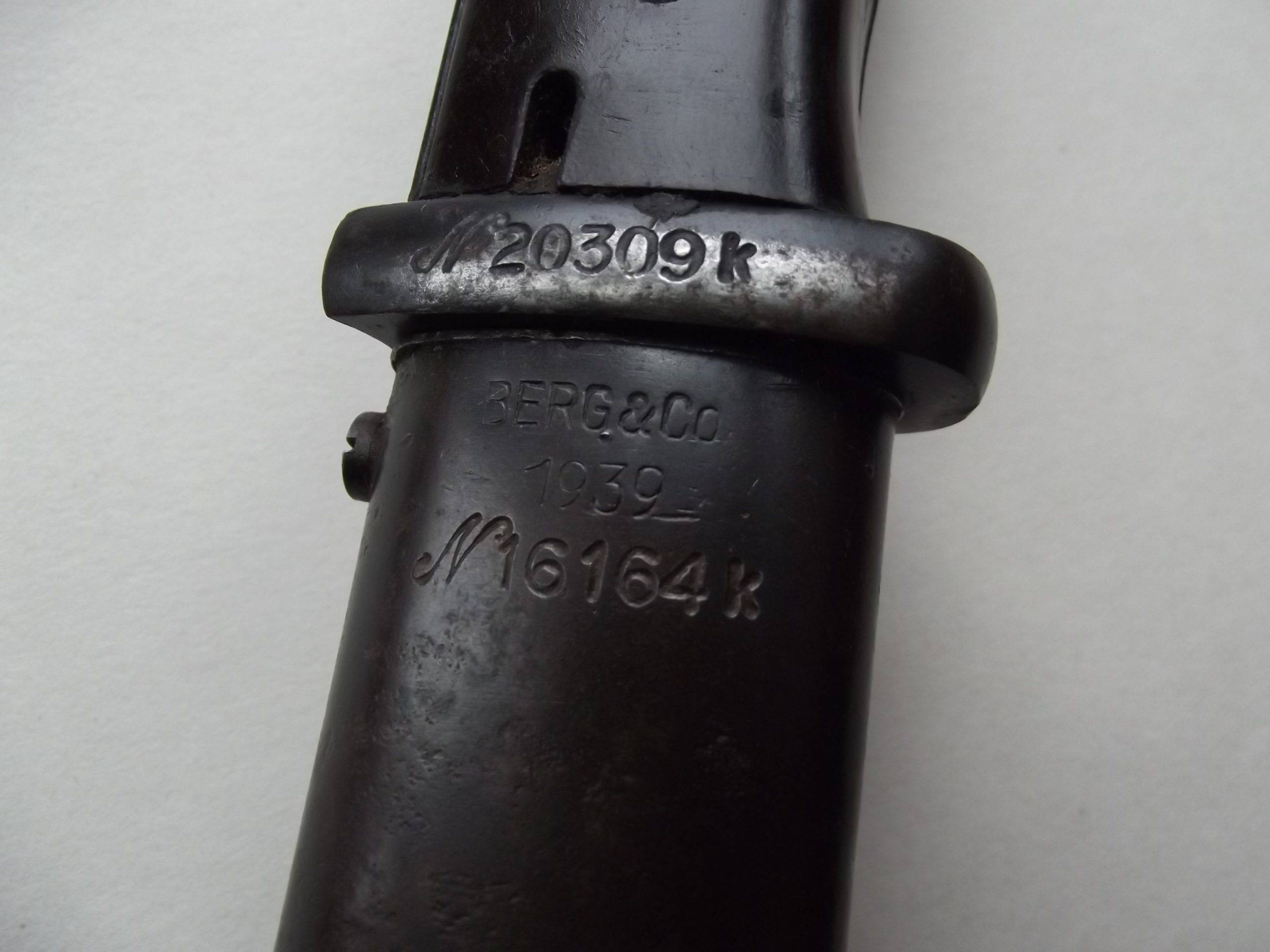 WW2 GERMAN KRIEGSMARINE K98 BAYONET & SCABBARD DATED 1939
