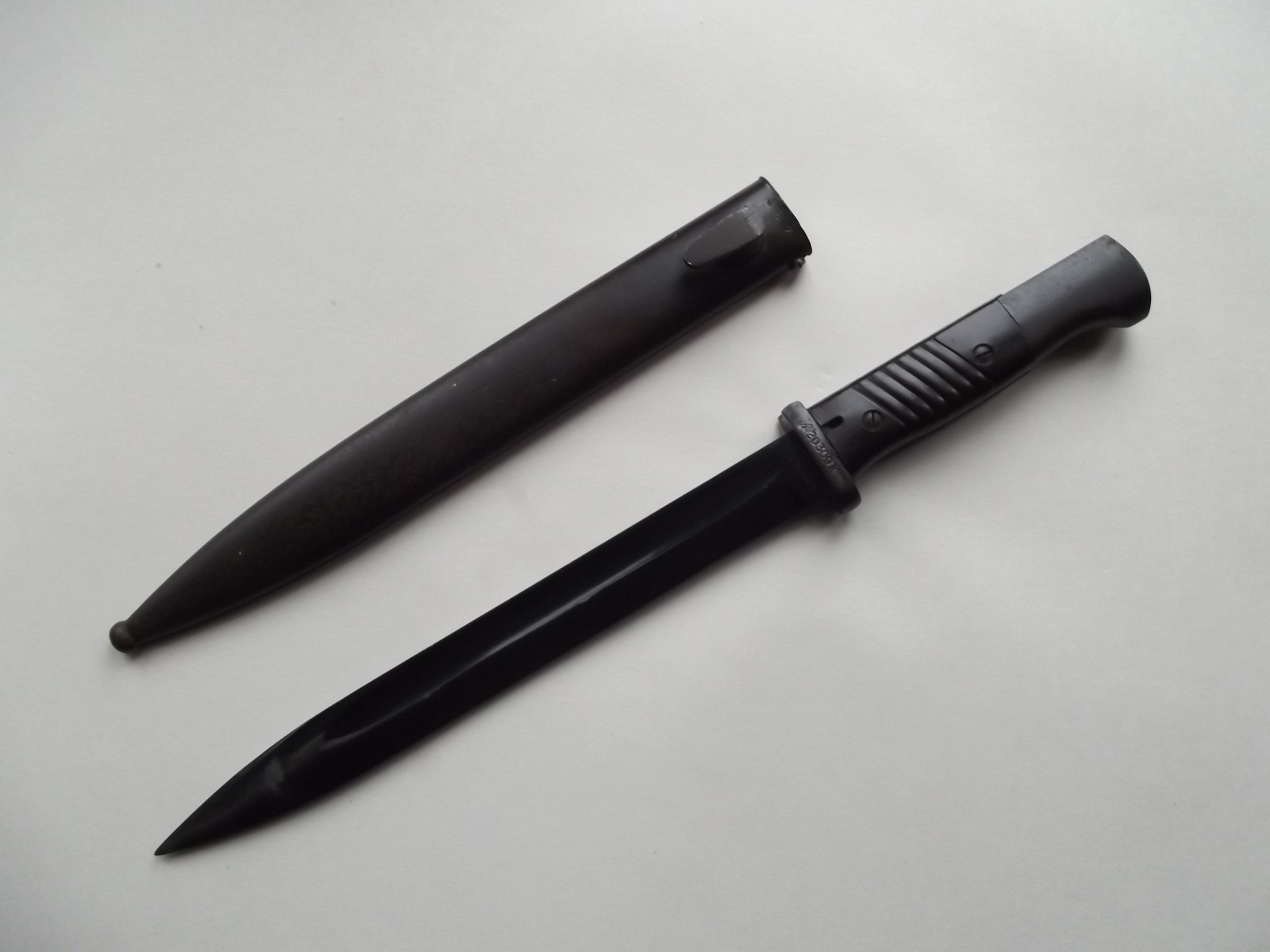 WW2 GERMAN KRIEGSMARINE K98 BAYONET & SCABBARD DATED 1939