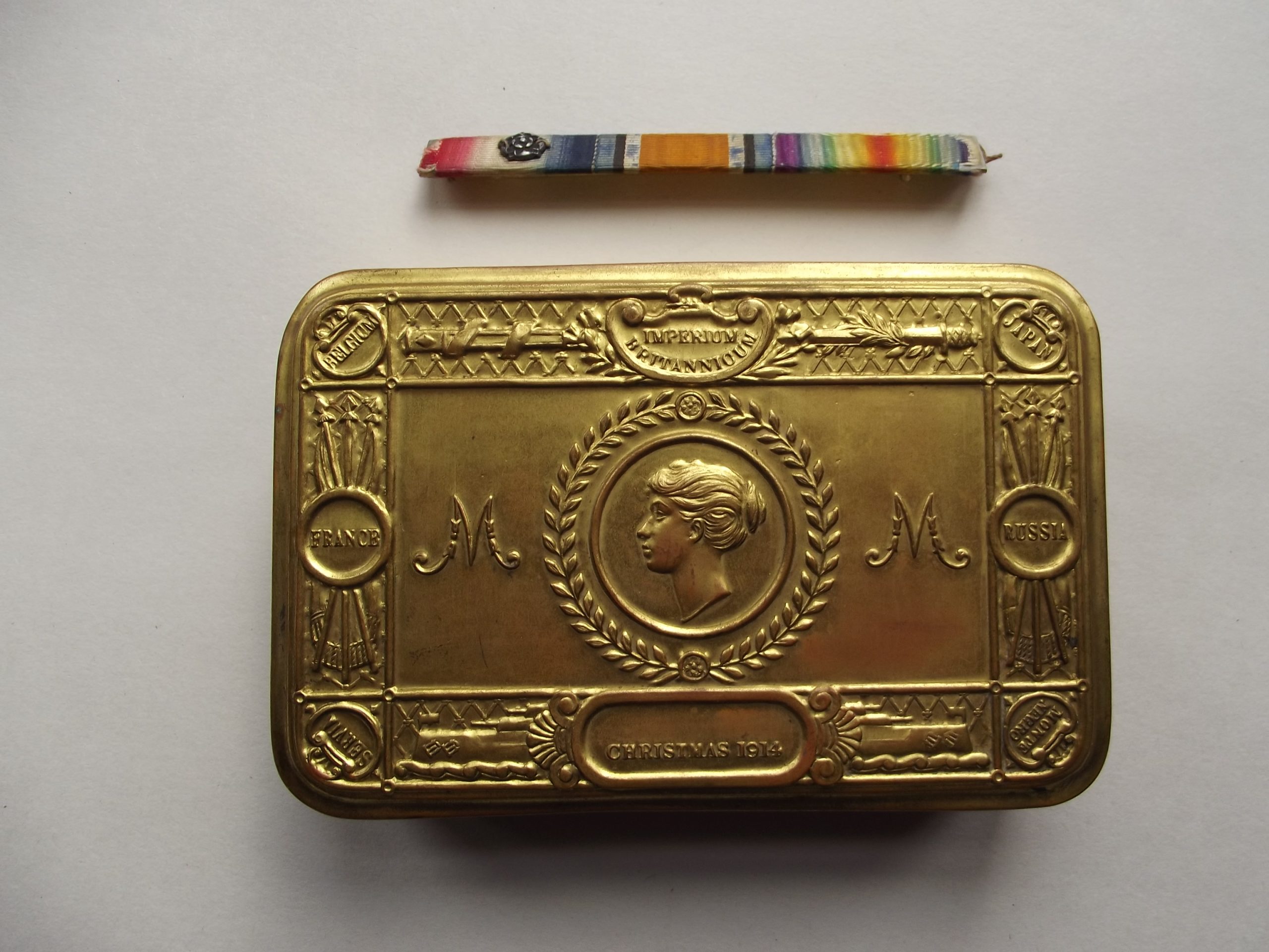 WW1 PRINCESS MARY CHRISTMAS TIN 5TH DRAGOON GUARDS