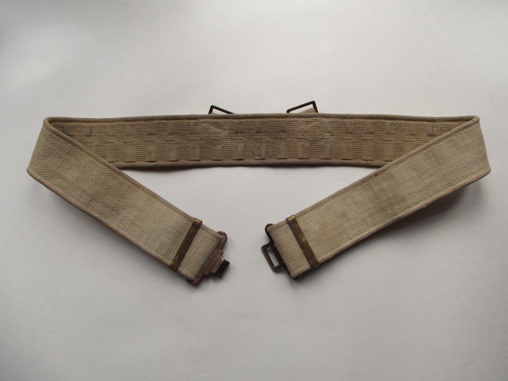 ORIGINAL WW2 BRITISH Army 37 Pattern Soldiers Combat Belt - 40" Waist - Foto 6