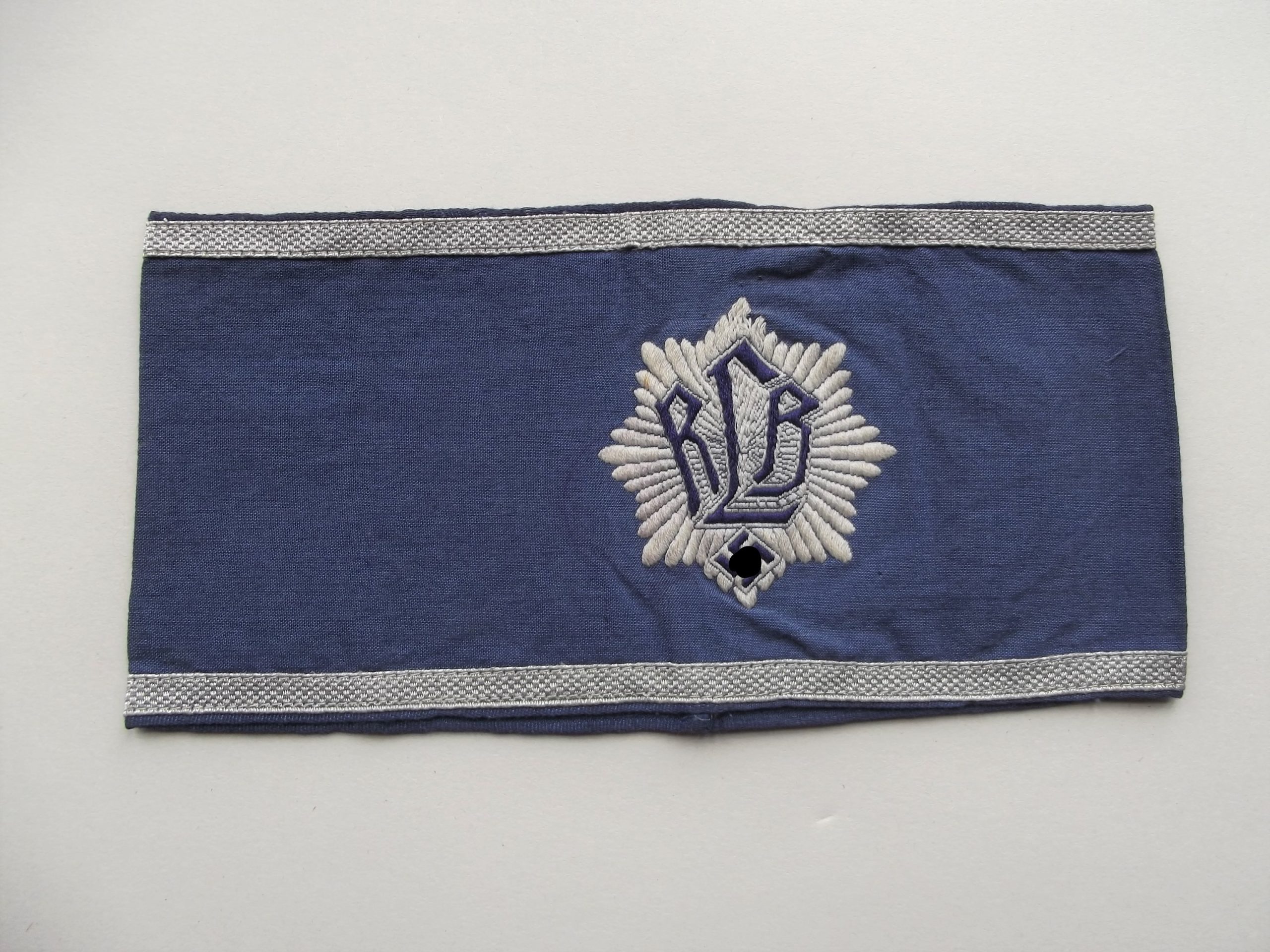 GERMAN R.L.B 1ST PTN OFFICERS ARMBAND GES GESCH