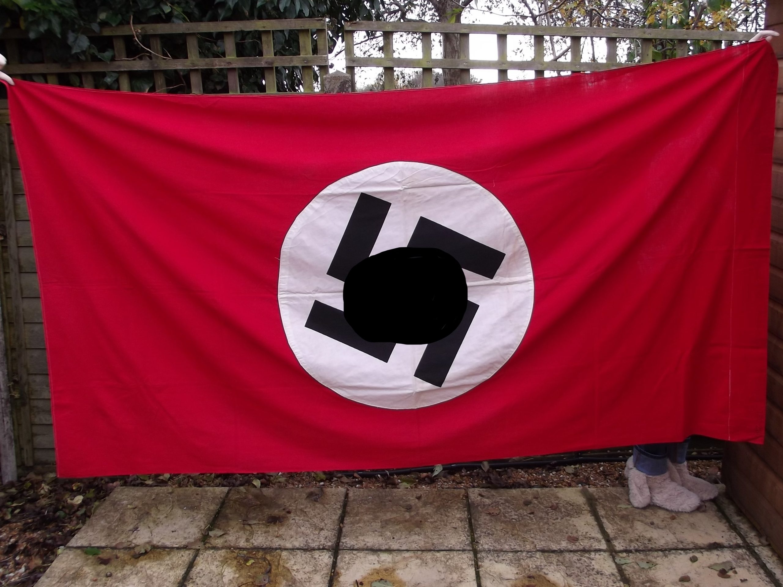 WW2 GERMAN INTERIOR BANNER DOUBLE SIDED 120CM X 230CM