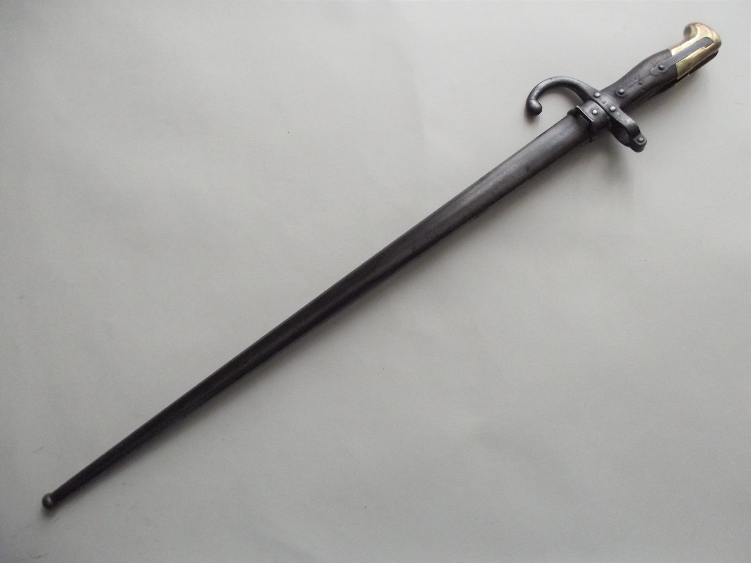 RARE GREEK ISSUED M1874 GRAS BAYONET & SCABBARD WAFFENFABRIK