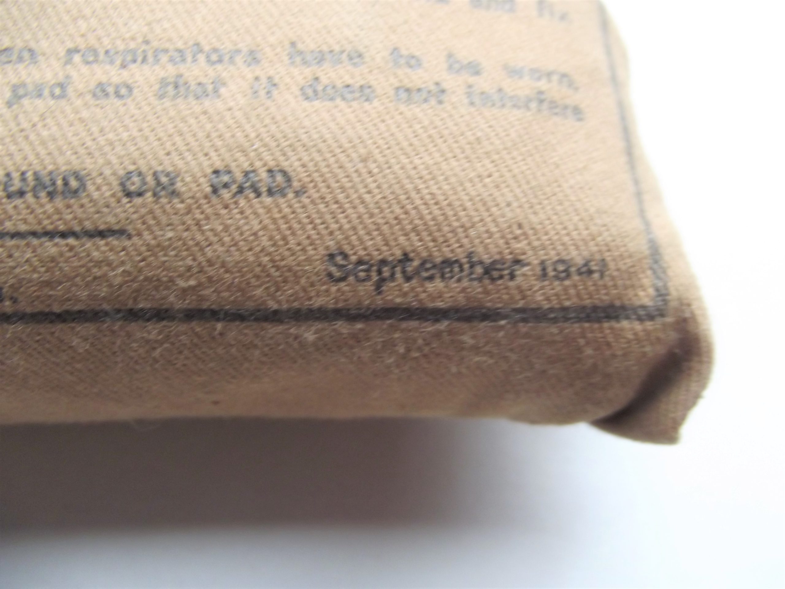 WW2 BRITISH ARMY LARGE SHELL DRESSING DATED 1941