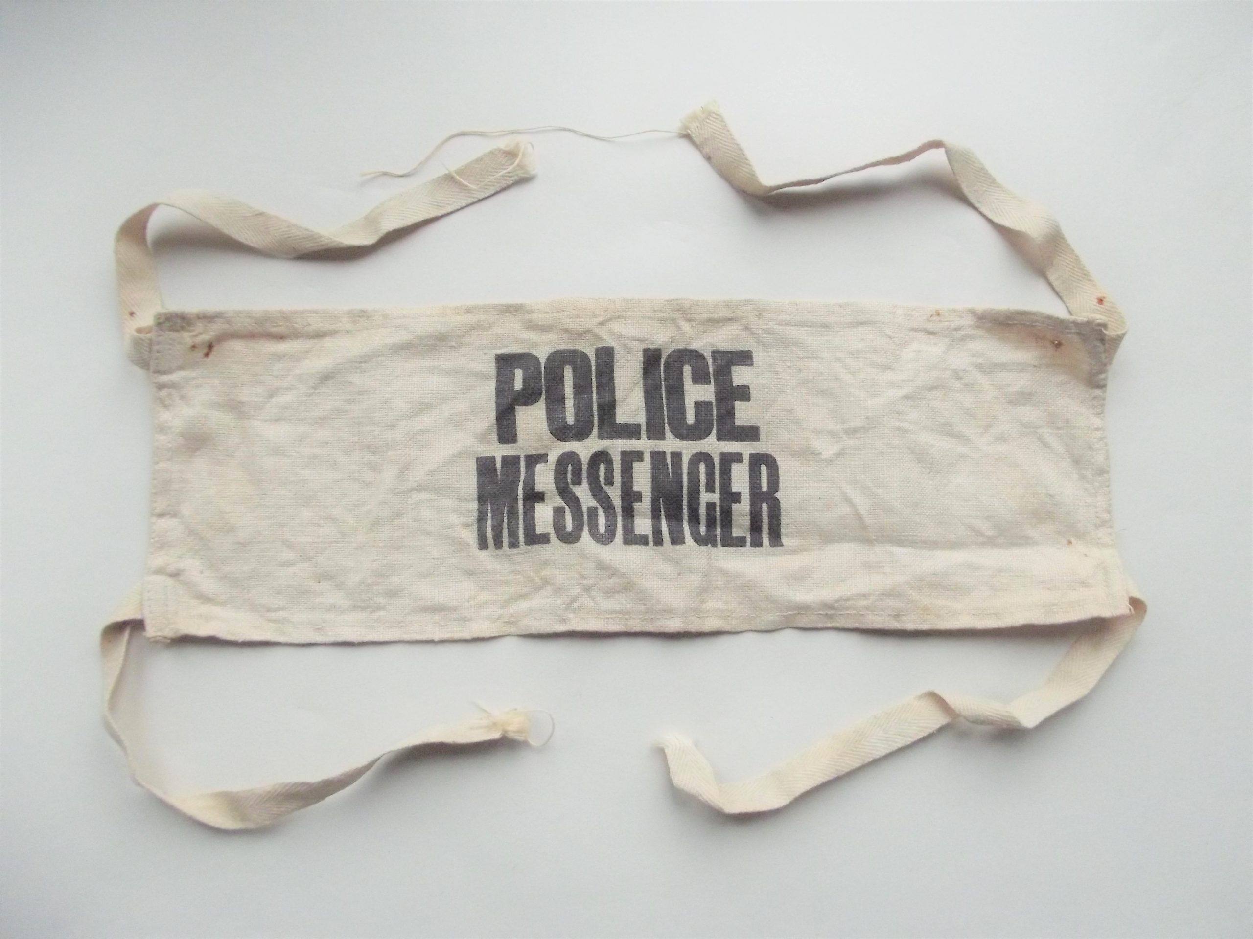 WW2 HOMEFRONT POLICE MESSENGER ARMBAND