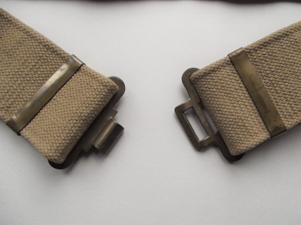ORIGINAL WW2 BRITISH Army 37 Pattern Soldiers Combat Belt - 40" Waist - Foto 5