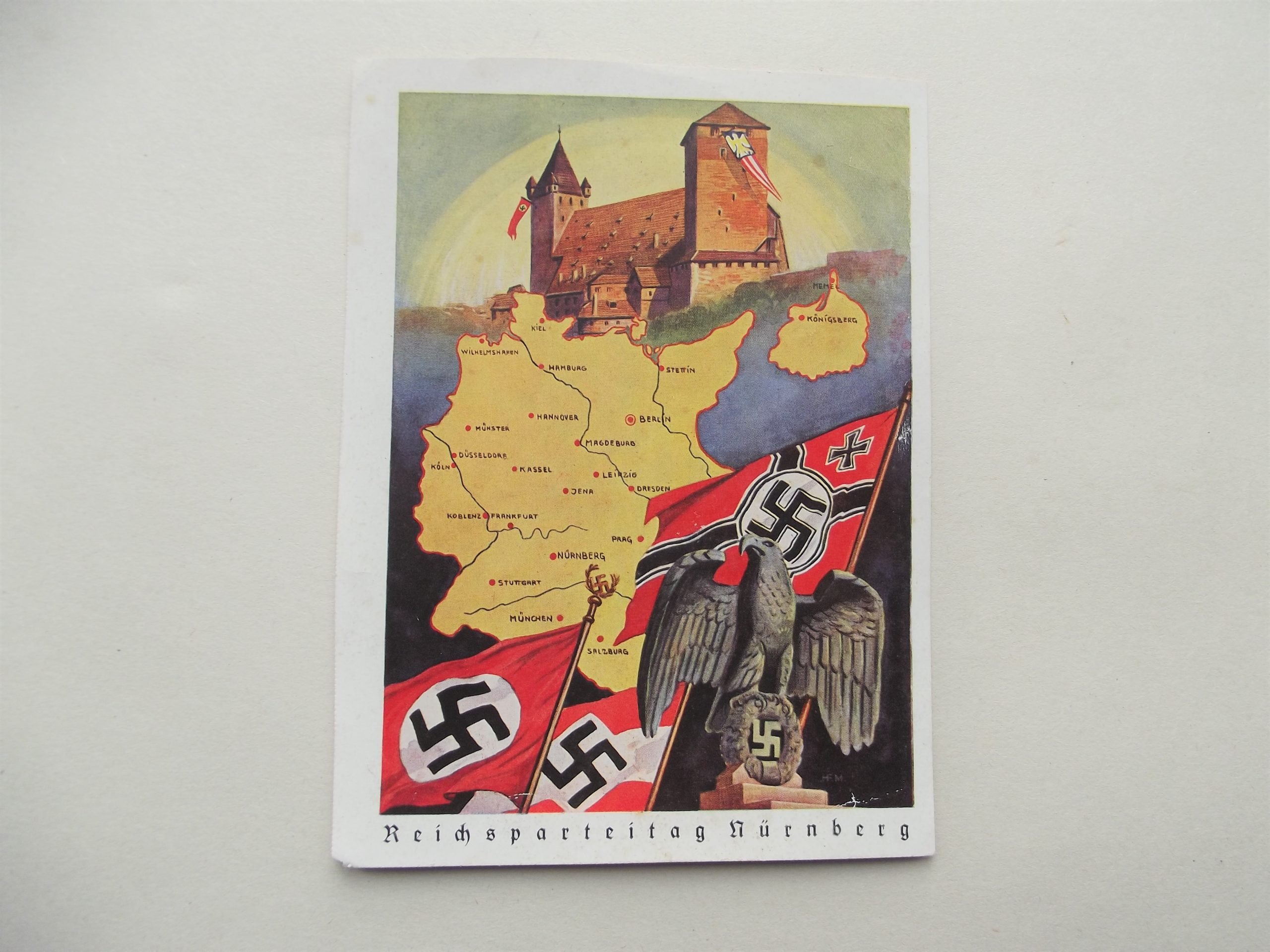 RARE GERMAN 1939 UNCIRCULATED NURNBERG RALLY POSTCARD