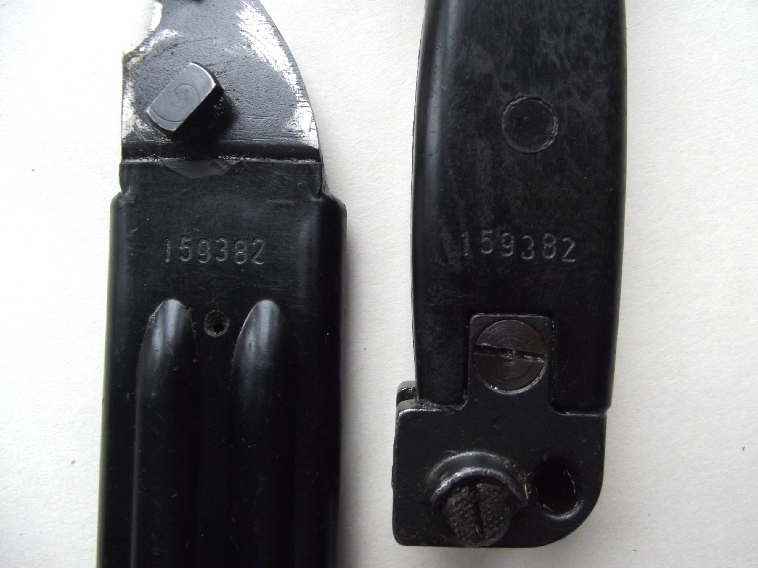 YUGO AKM BAYONET & SCABBARD MATCHING NUMBERS
