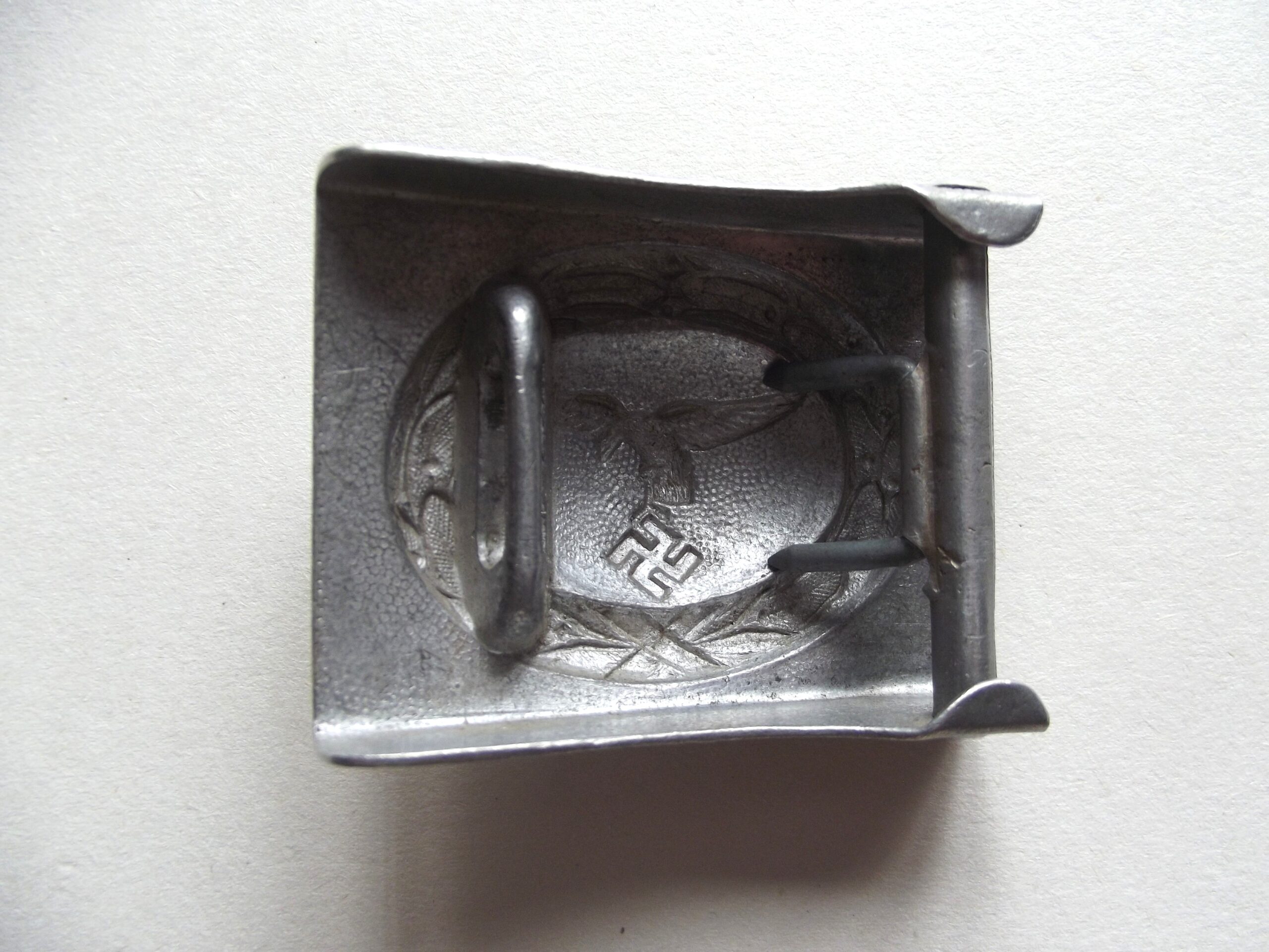 WW2 GERMAN LUFTWAFFE ALUMINIUM DROP TAIL EAGLE BELT BUCKLE