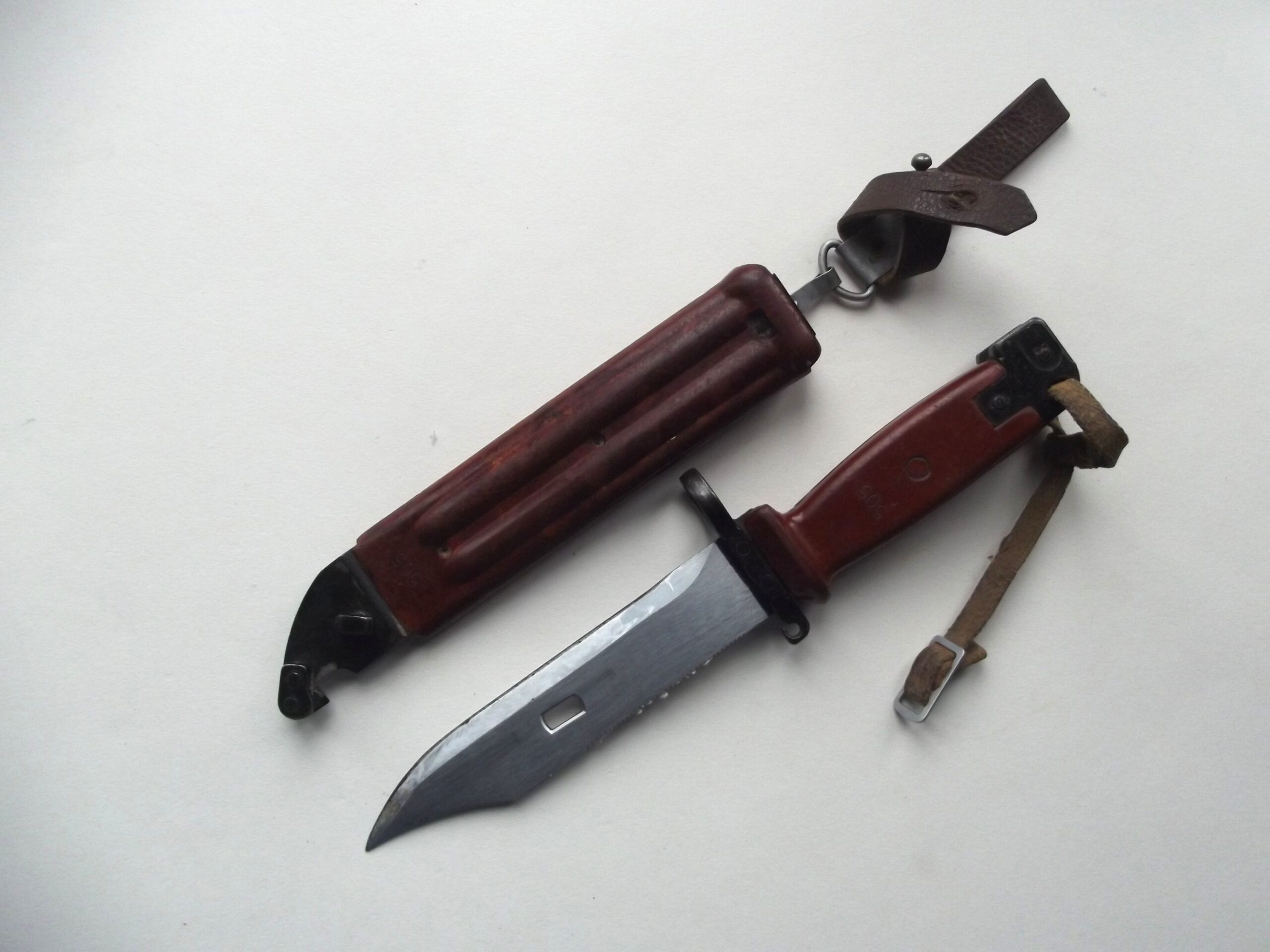 RUSSIAN AKM TYPE 2 BAYONET & SCABBARD MATCHING NUMBERS - DBG Militaria