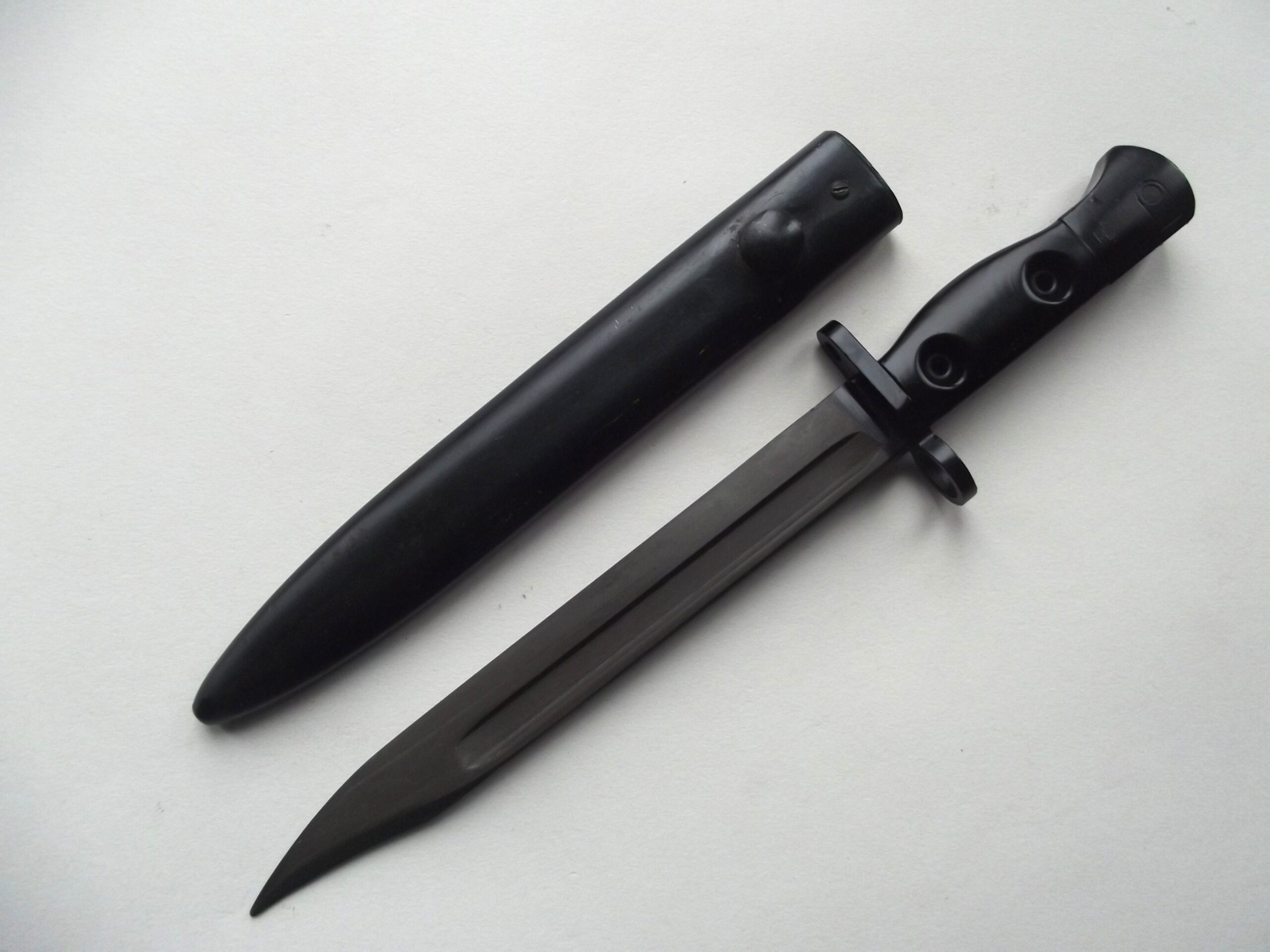 BRITISH ARMY SLR L1 A3 BAYONET & SCABBARD DATED 1960