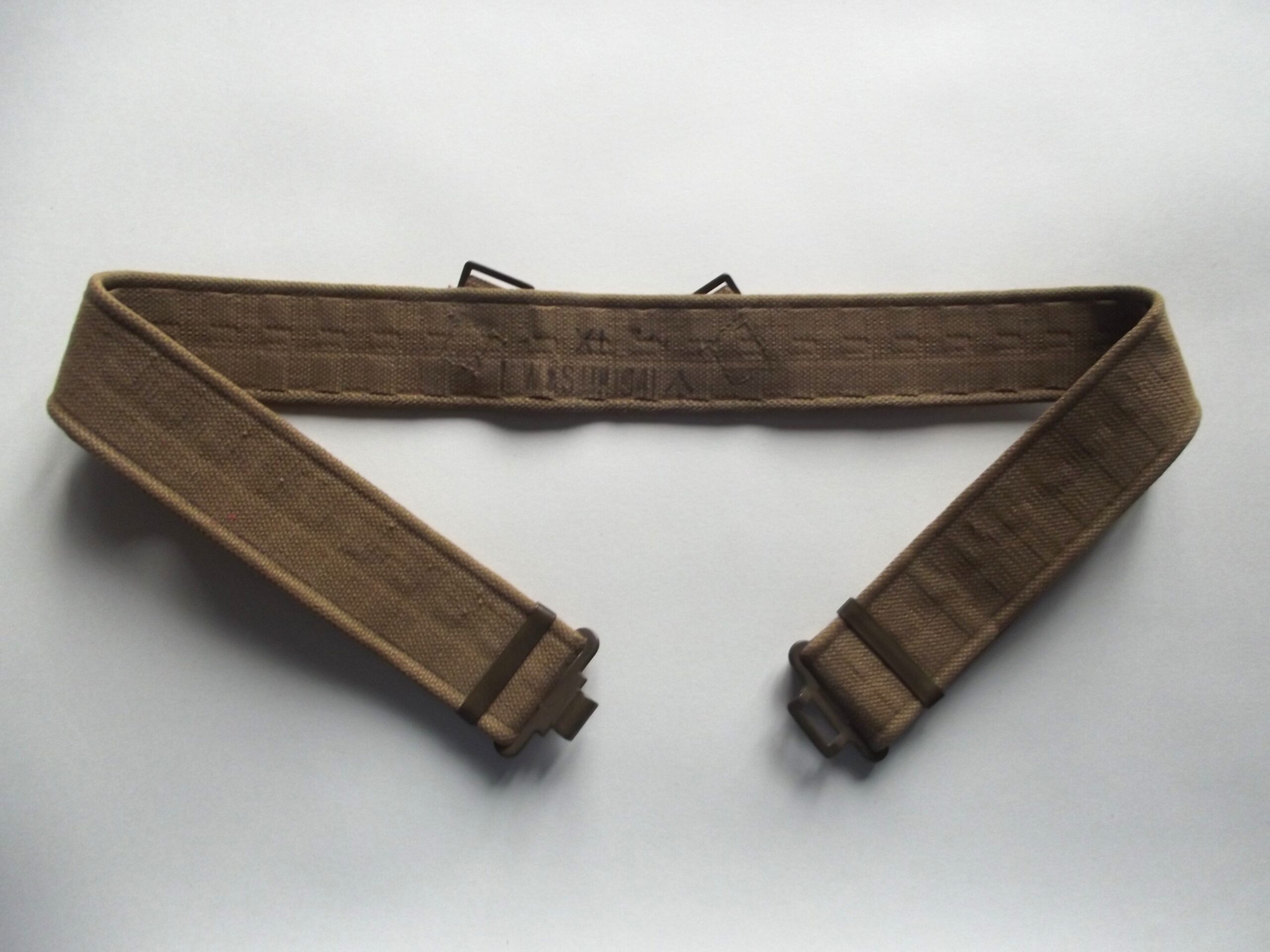 WW2 37 PTN WEBBING BELT M.W & S LTD DATED 1941 SIZE XL