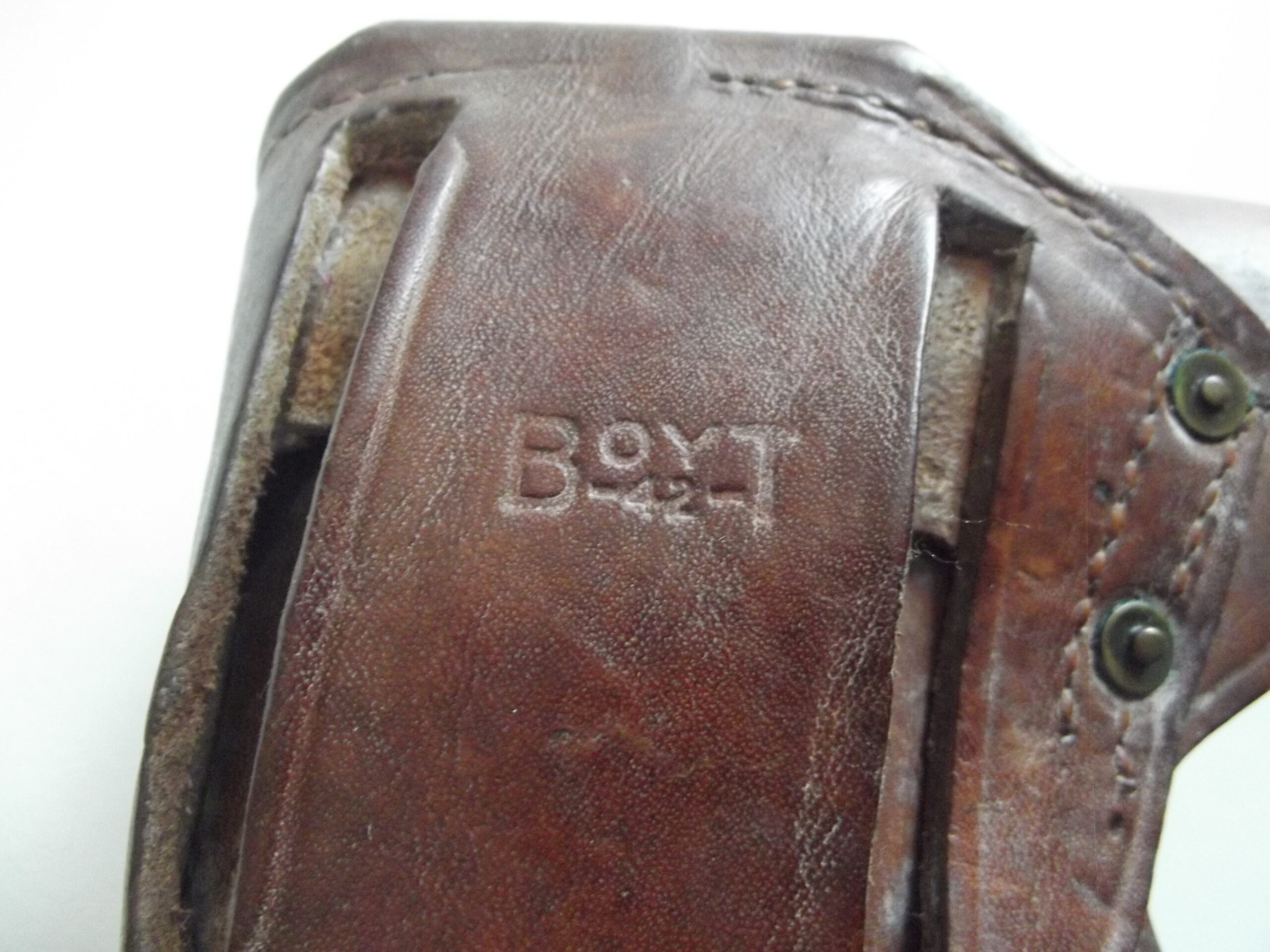 WW2 AMERICAN COLT 45 911 A1 LEATHER HOLSTER DATED 1942