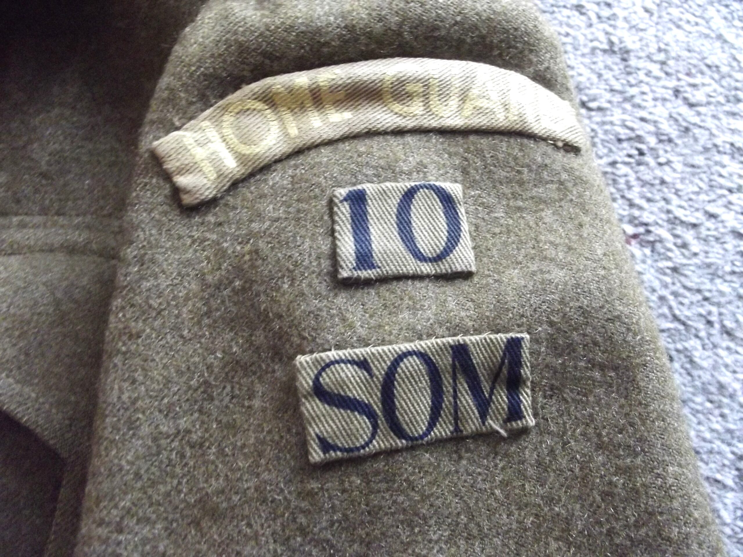 WW2 SOMERSET HOMEGUARD OFFICERS BATTLEDRESS TUNIC DATED 1940