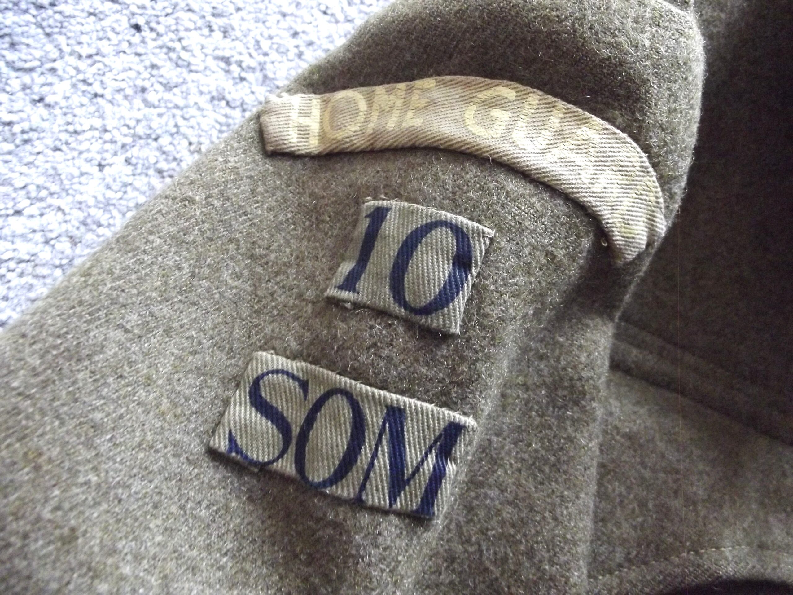 WW2 SOMERSET HOMEGUARD OFFICERS BATTLEDRESS TUNIC DATED 1940