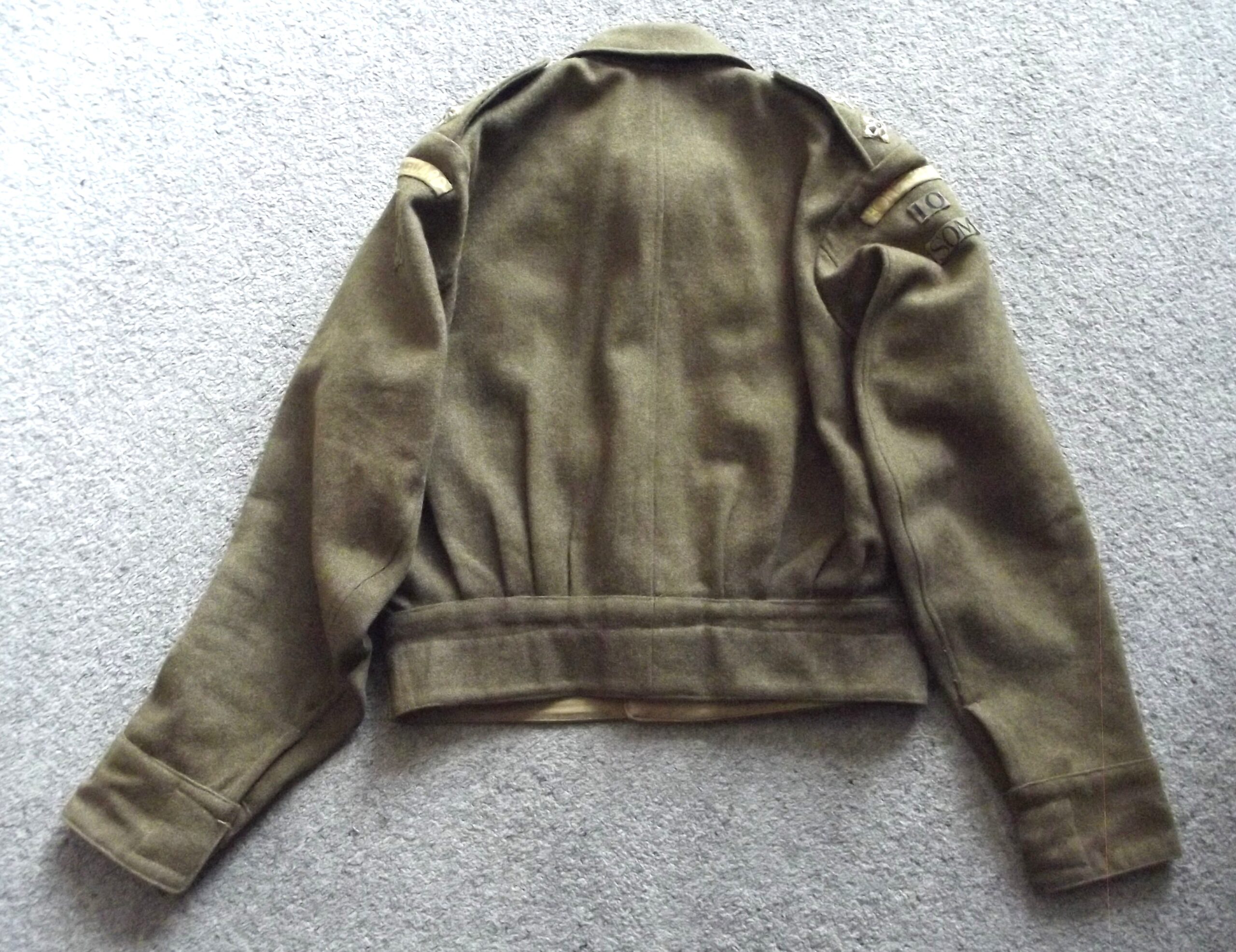 WW2 SOMERSET HOMEGUARD OFFICERS BATTLEDRESS TUNIC DATED 1940