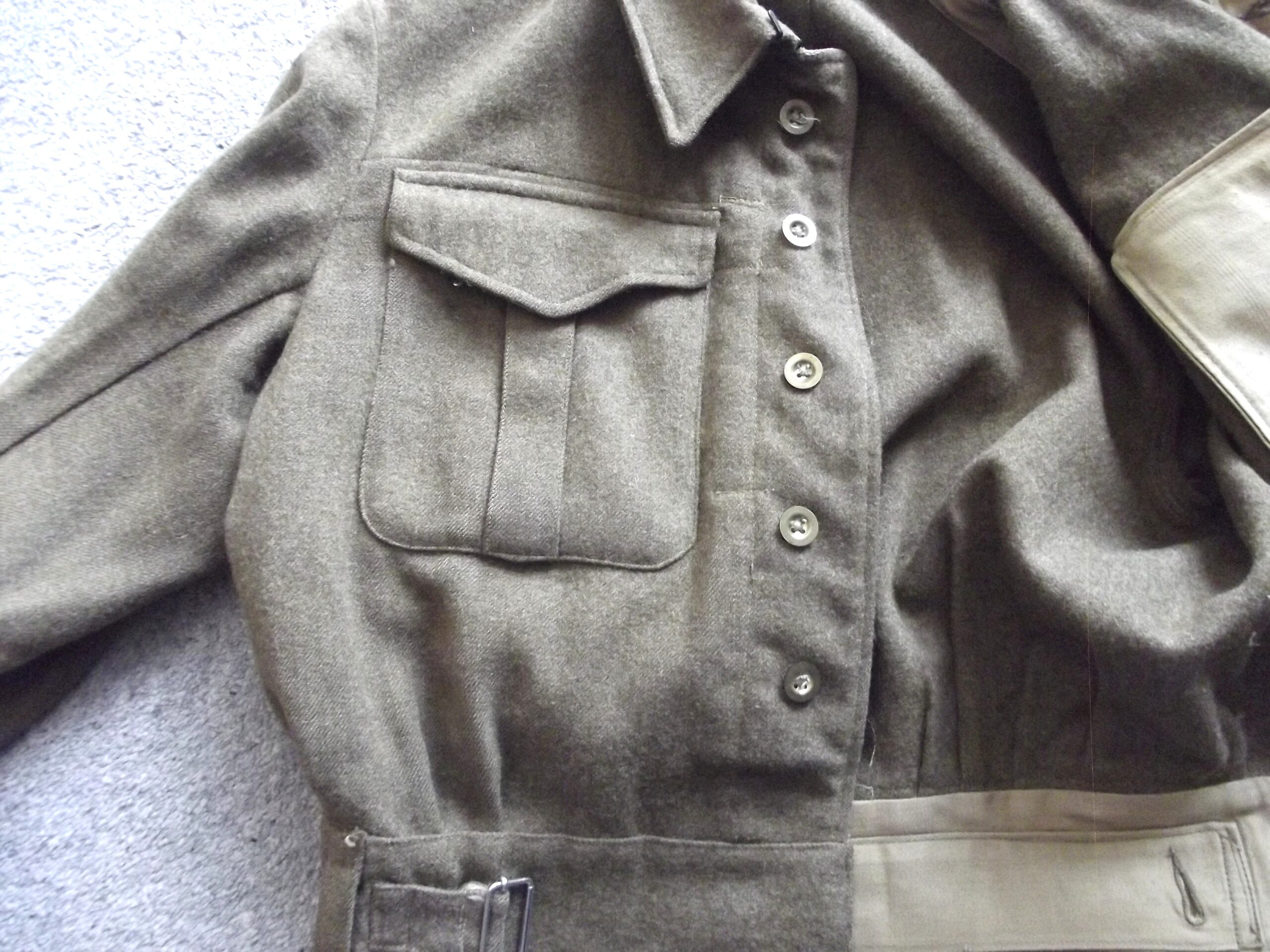 WW2 SOMERSET HOMEGUARD OFFICERS BATTLEDRESS TUNIC DATED 1940