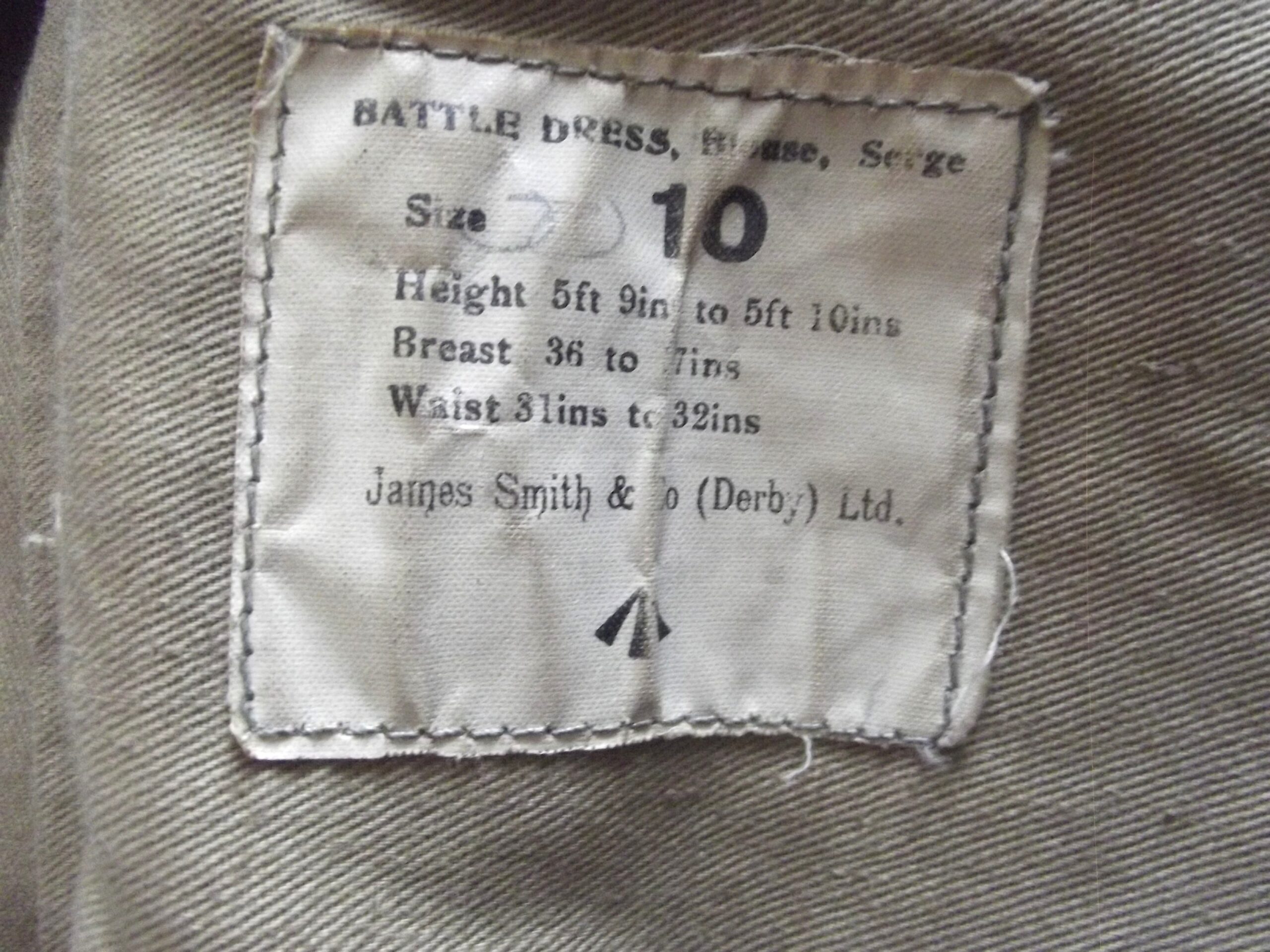 WW2 SOMERSET HOMEGUARD OFFICERS BATTLEDRESS TUNIC DATED 1940