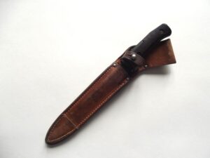 CZECH VZ-58 BAYONET & LEATHER SCABBARD