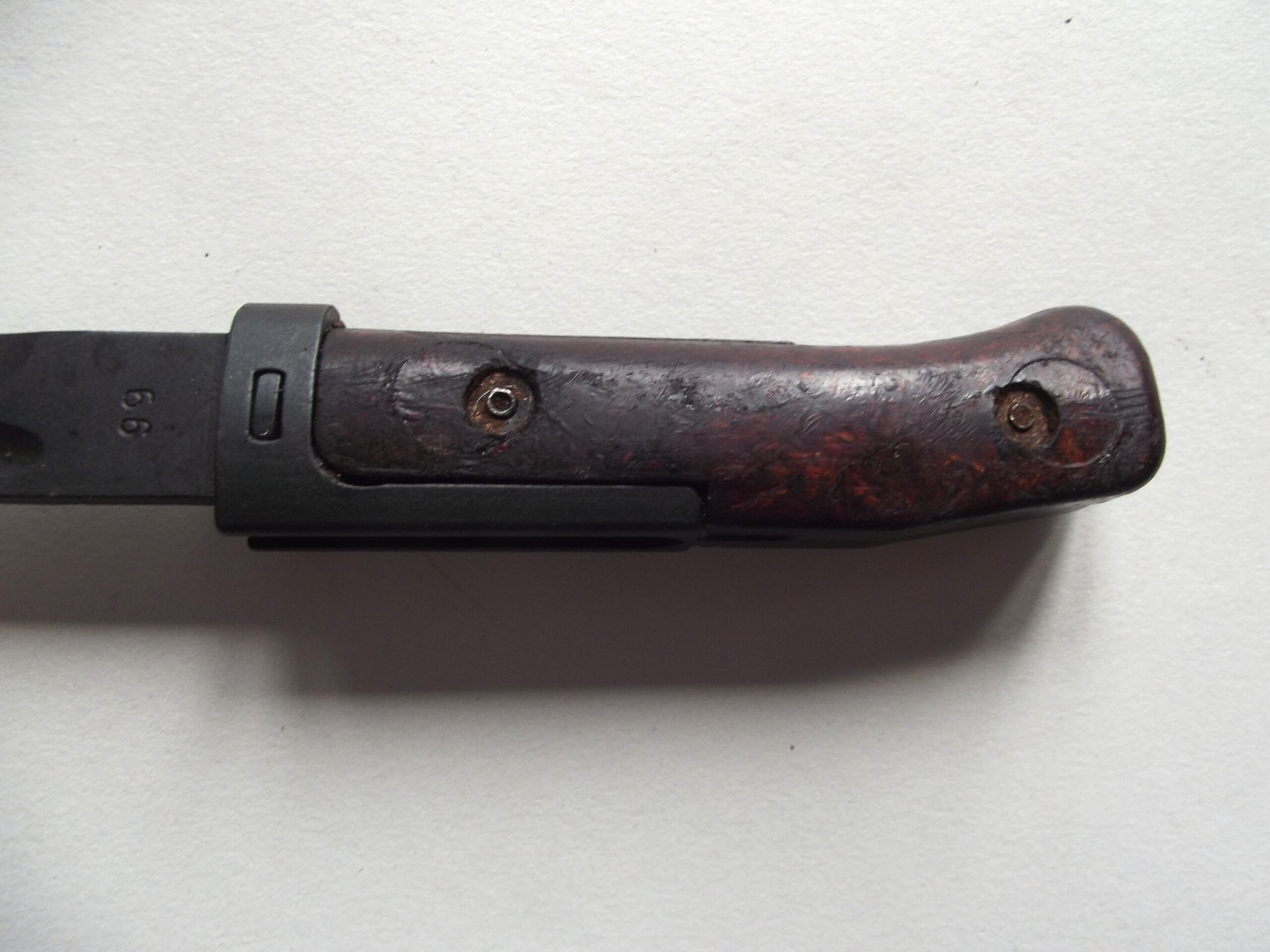 CZECH VZ-58 BAYONET & LEATHER SCABBARD