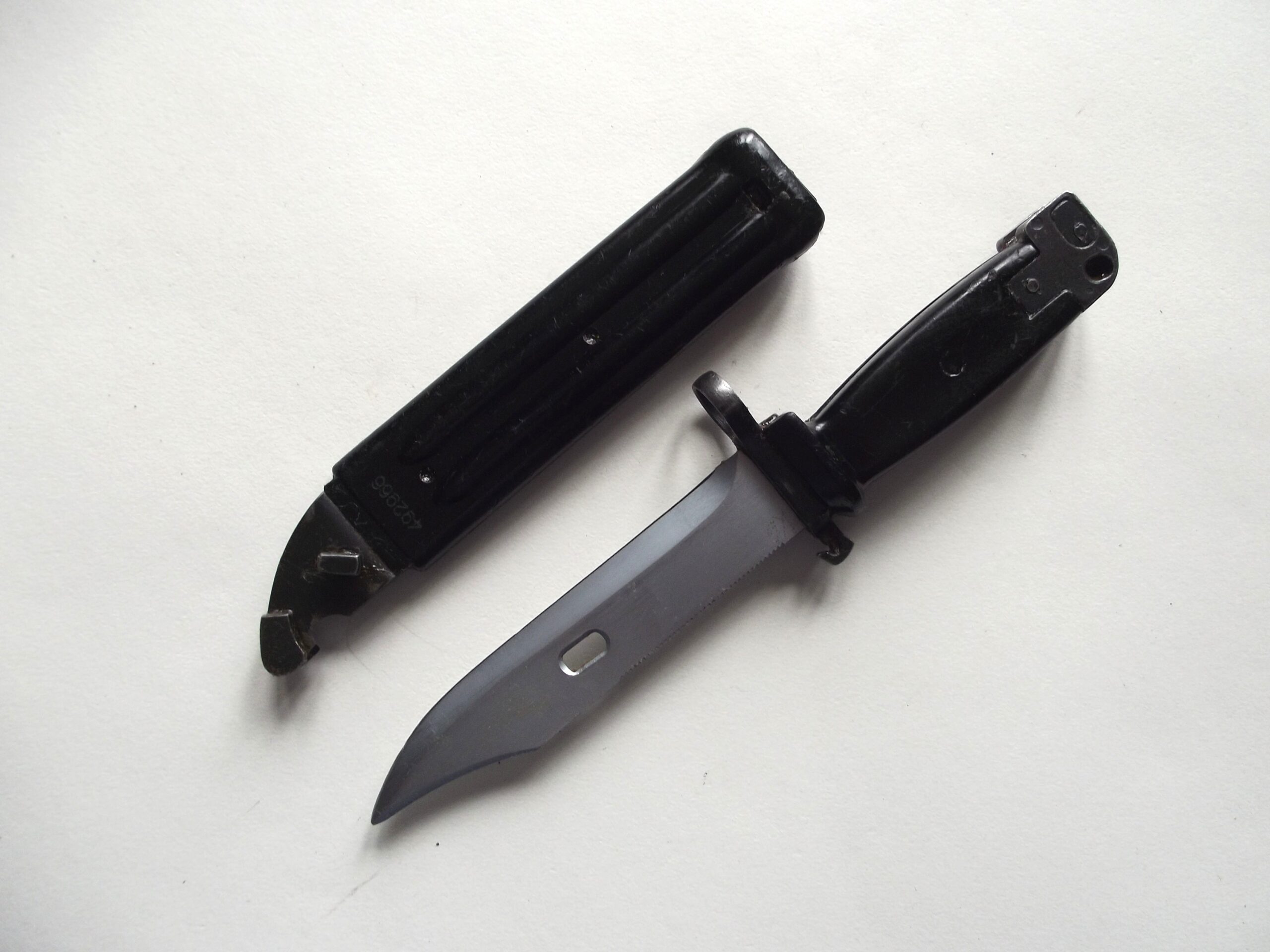 YUGOSLAVIAN AKM BAYONET & SCABBARD MATCHING NUMBERS