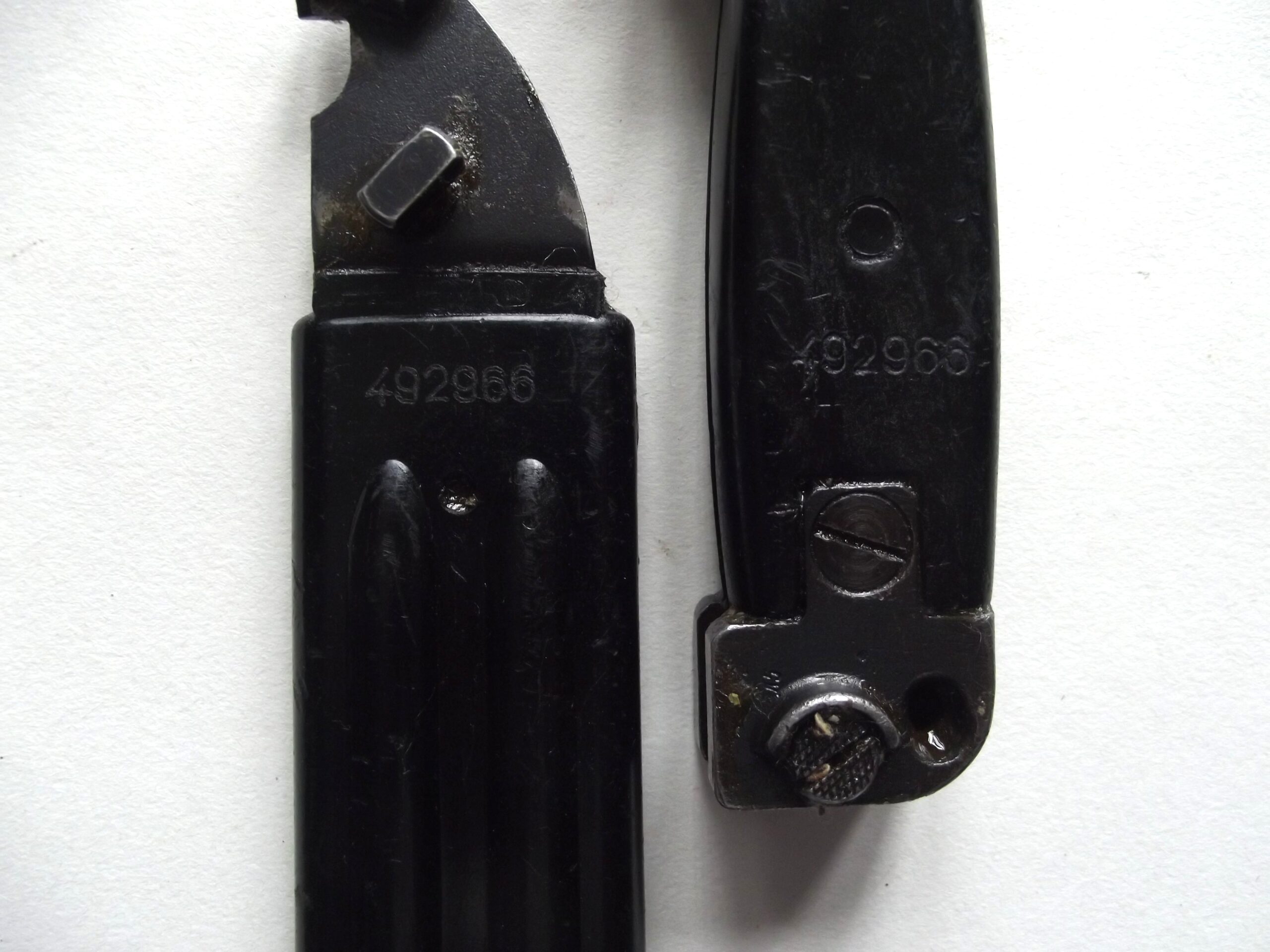 YUGOSLAVIAN AKM BAYONET & SCABBARD MATCHING NUMBERS