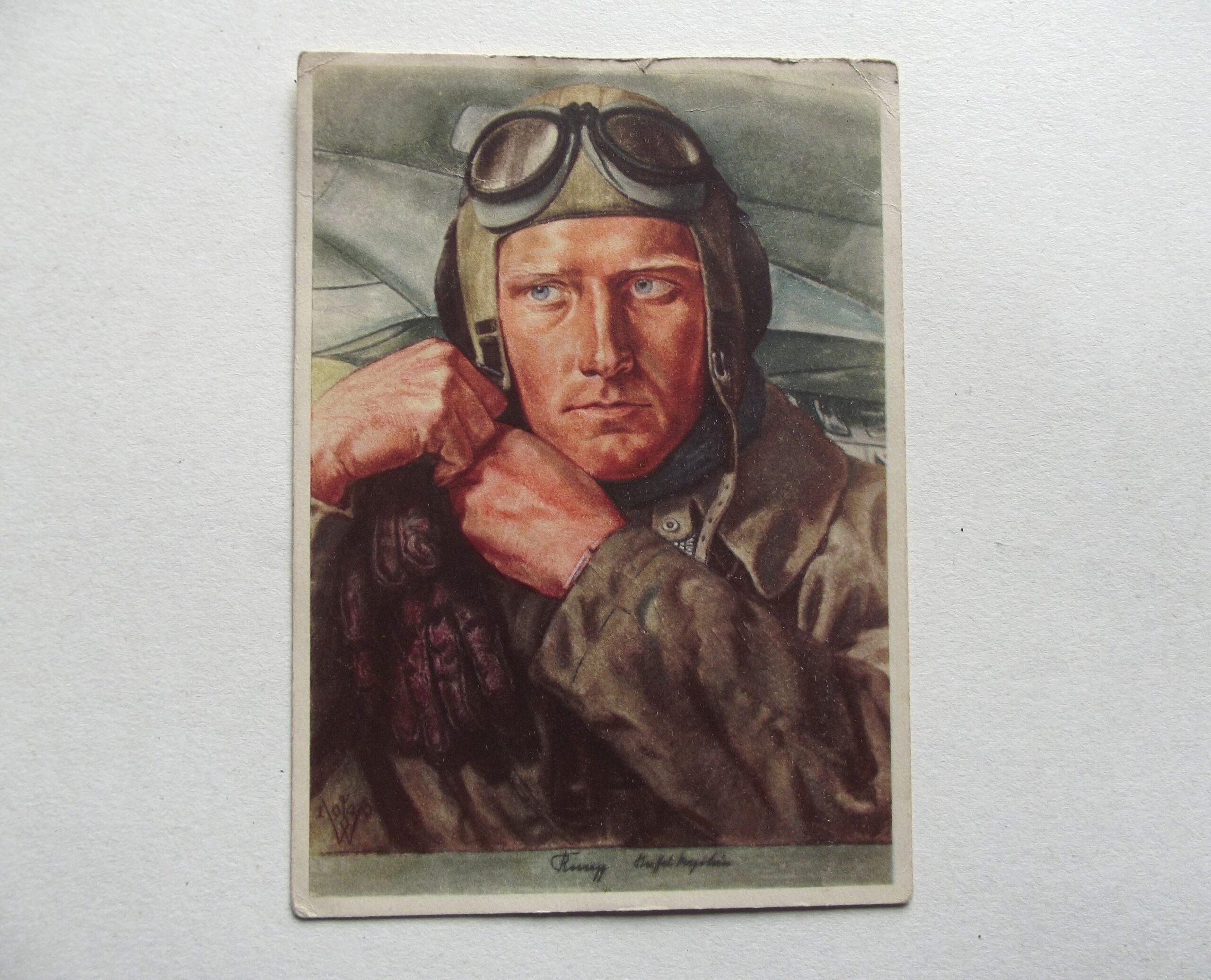 WW2 GERMAN WOLFGANG WILRICH HEROES OF THE FATHER LAND POSTCARD