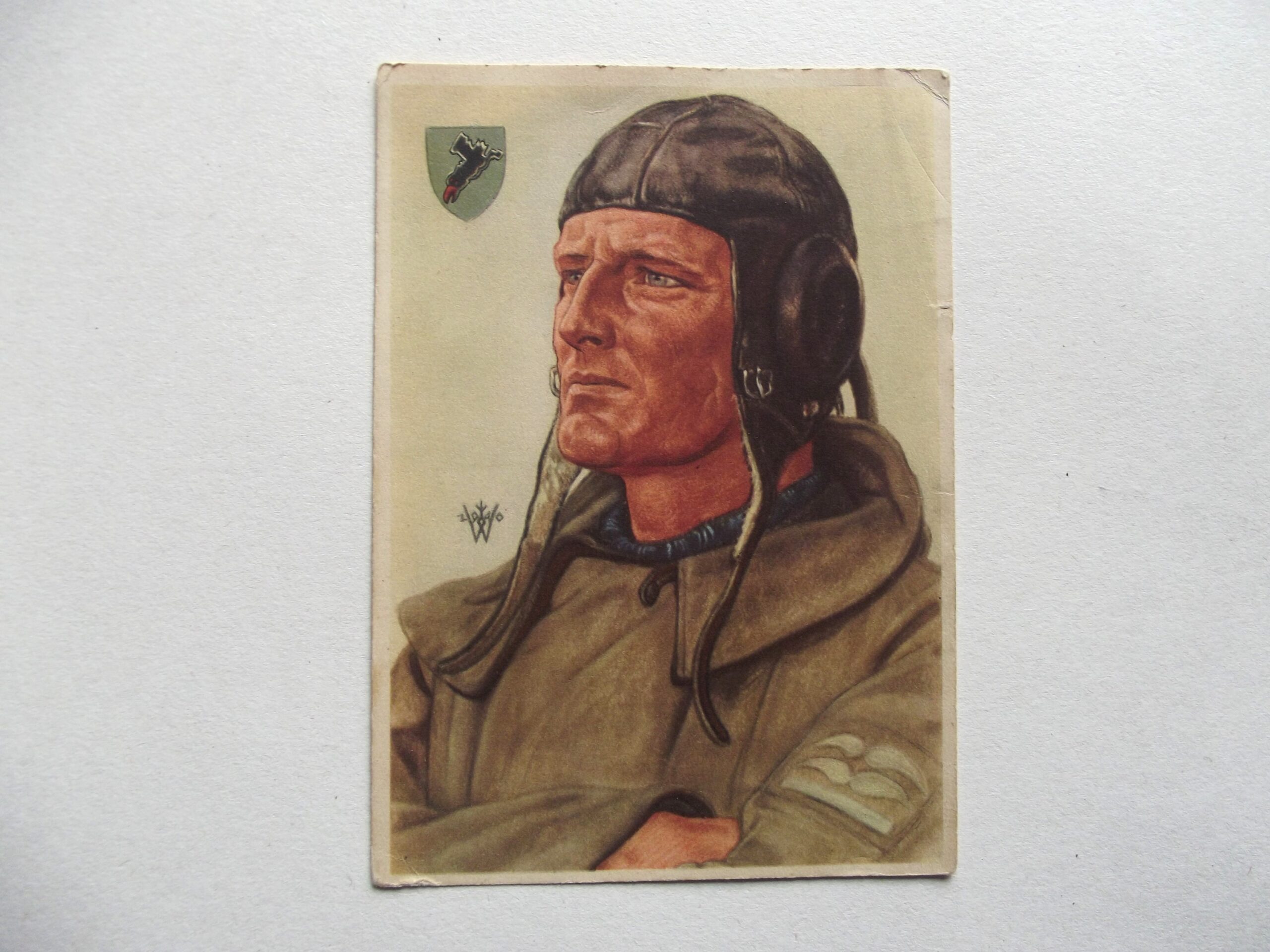WW2 GERMAN WOLFGANG WILRICH HEROES OF THE FATHERLAND POSTCARD