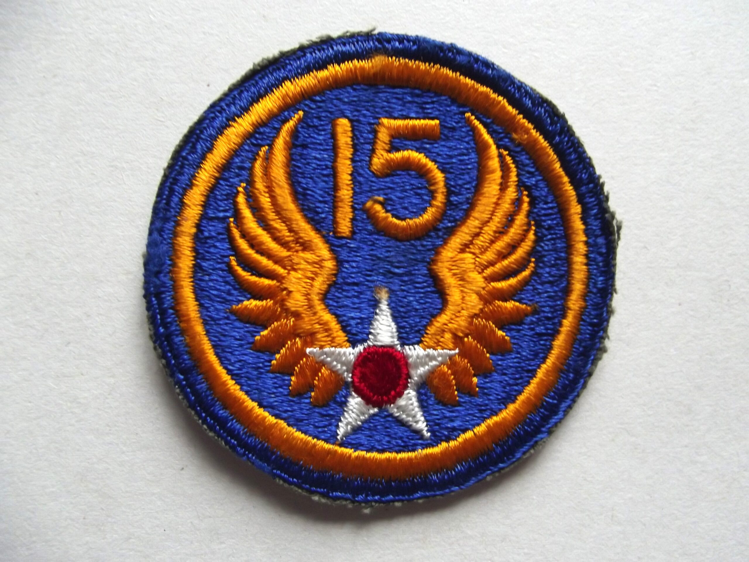 WW2 AMERICAN U.S.A.A.F 15TH AIR FORCE CLOTH PATCH