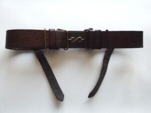 WW1 BRITISH ARMY 1914 PTN SNAKE CLASP LEATHER BELT
