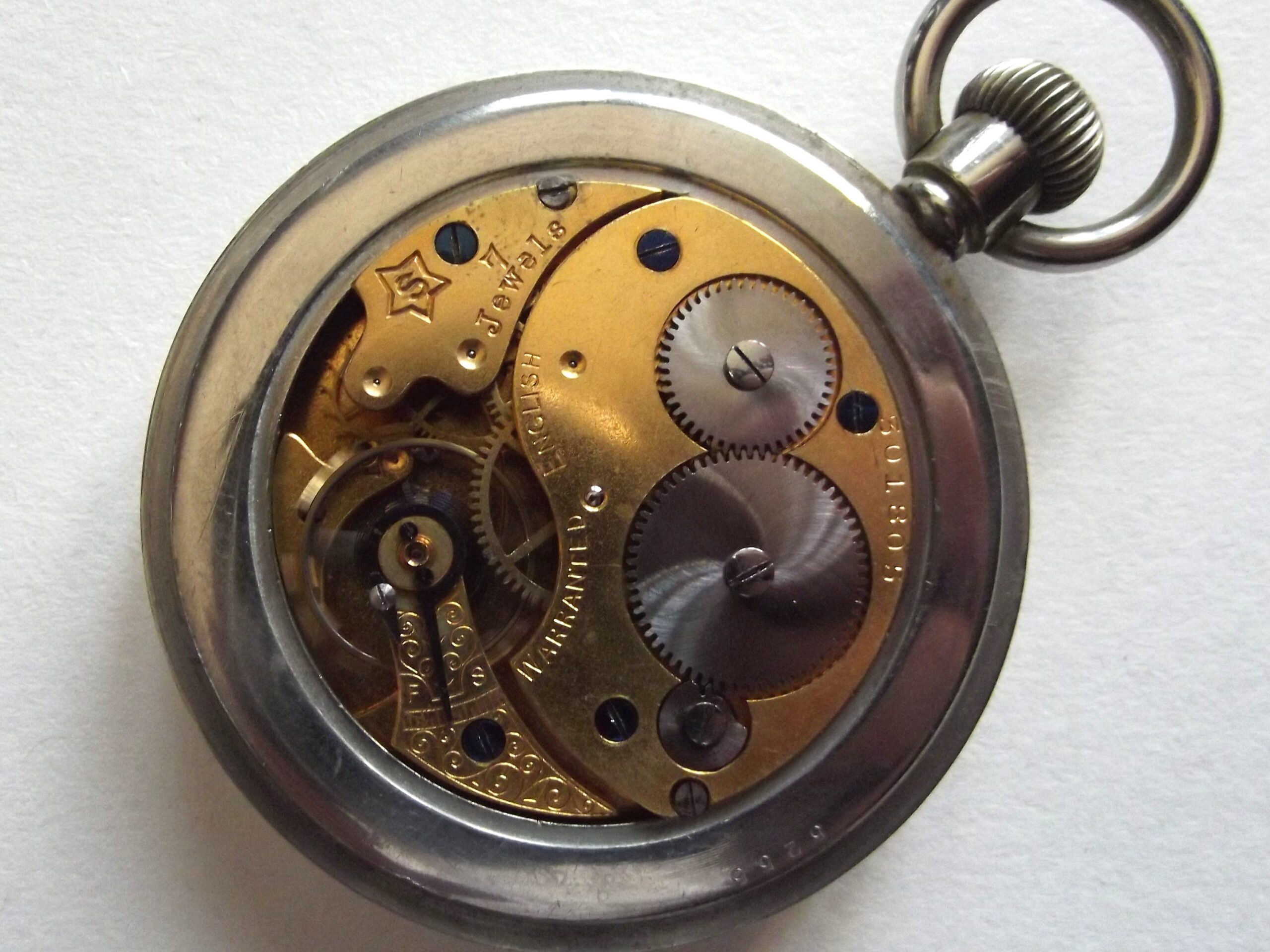 WW1 BRITISH ARMY H WILLIAMSON LTD MILITARY POCKETWATCH C1914