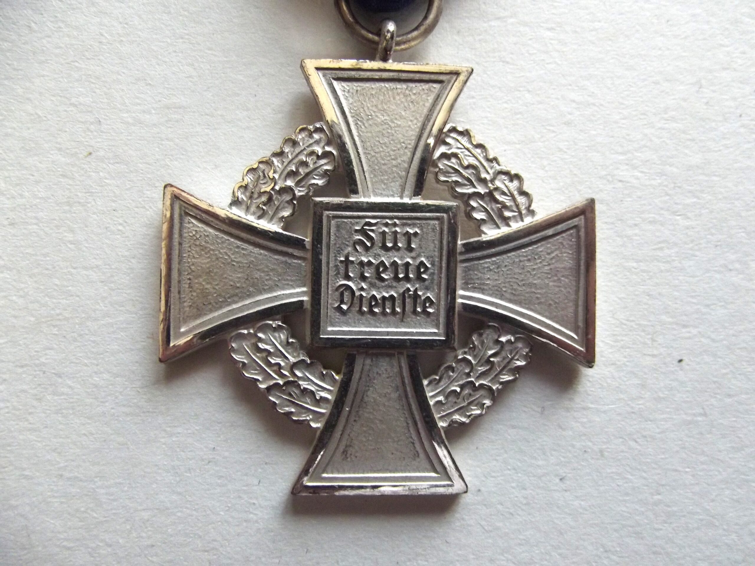GERMAN 25 YEAR SERVICE MEDAL CASED R.SOUVAL