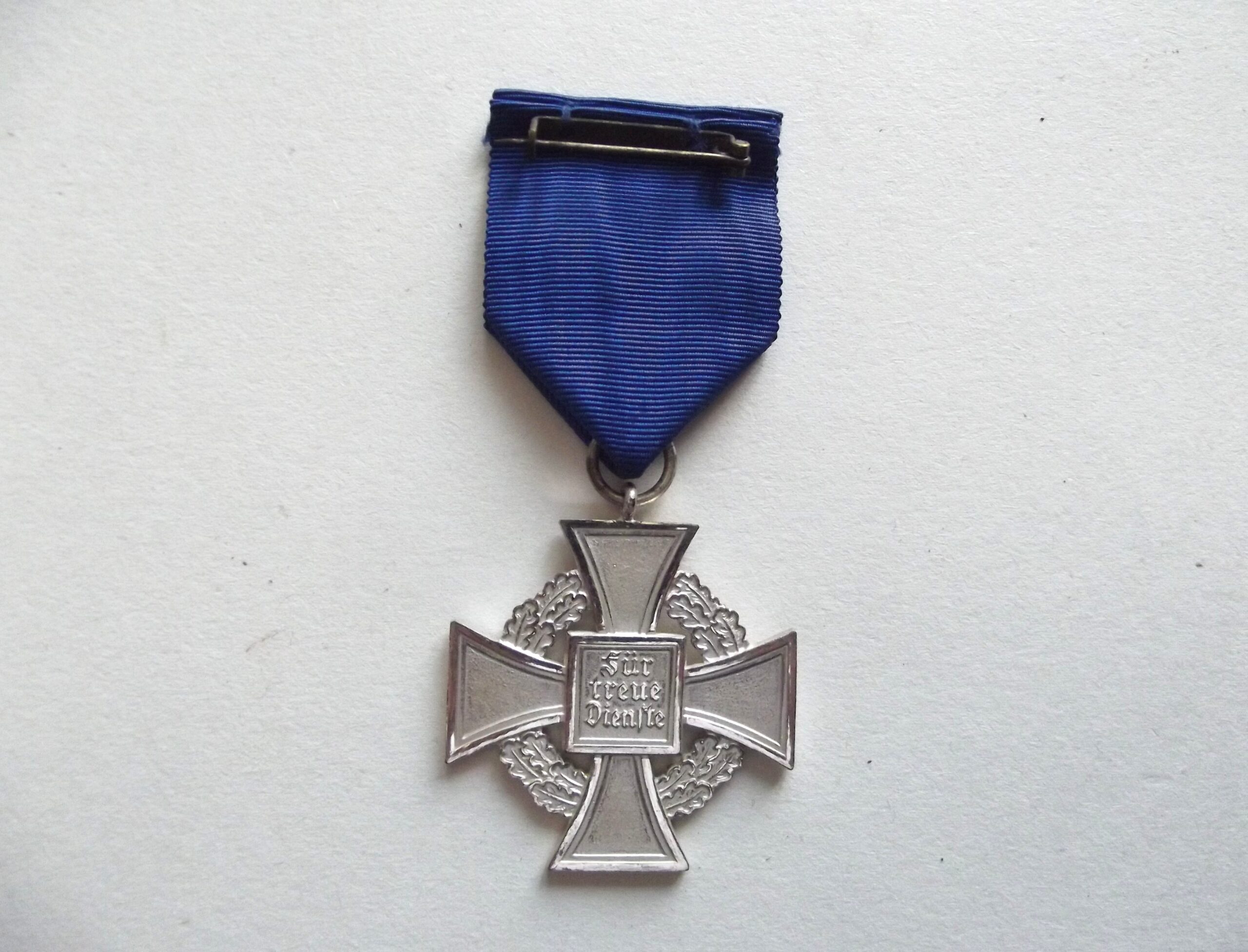 GERMAN 25 YEAR SERVICE MEDAL CASED R.SOUVAL