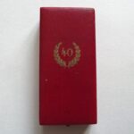GERMAN 40 YEAR SERVICE MEDAL CASED DESCHLER & SOHN