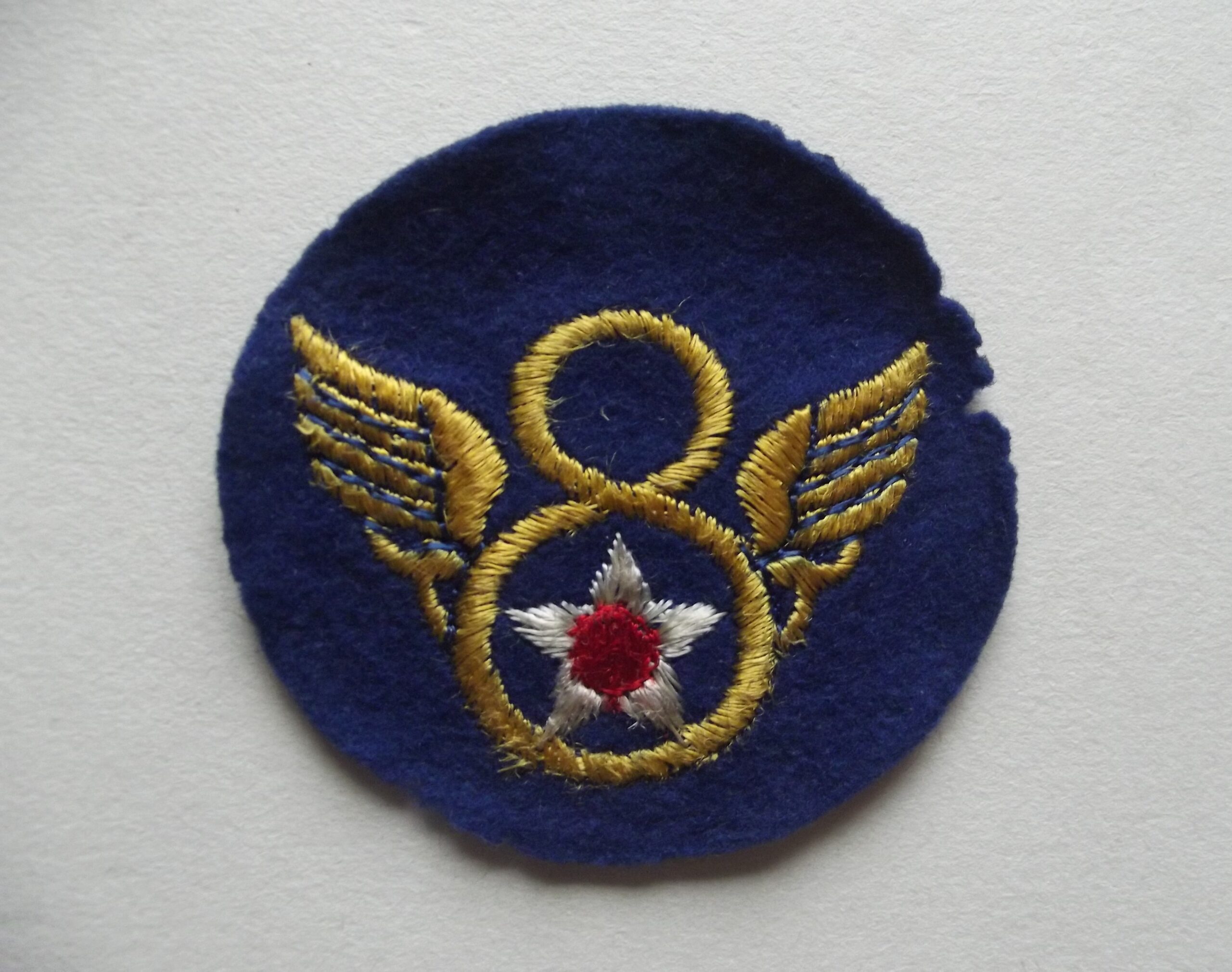 WW2 BRITISH MADE 8TH U.S.A.A.F SHOULDER PATCH