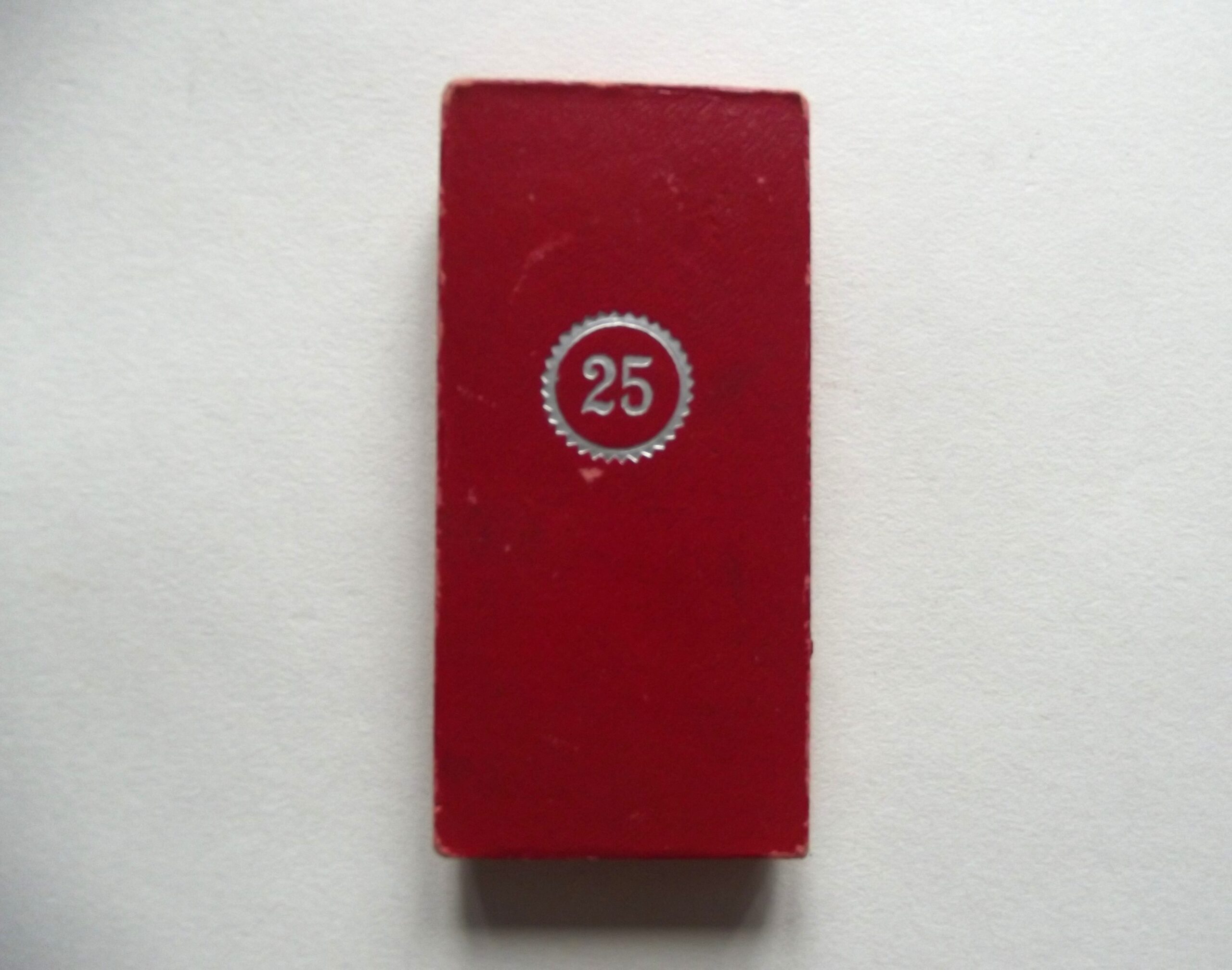 GERMAN 25 YEAR SERVICE MEDAL CASED MAKER WACHTLER & LANGE