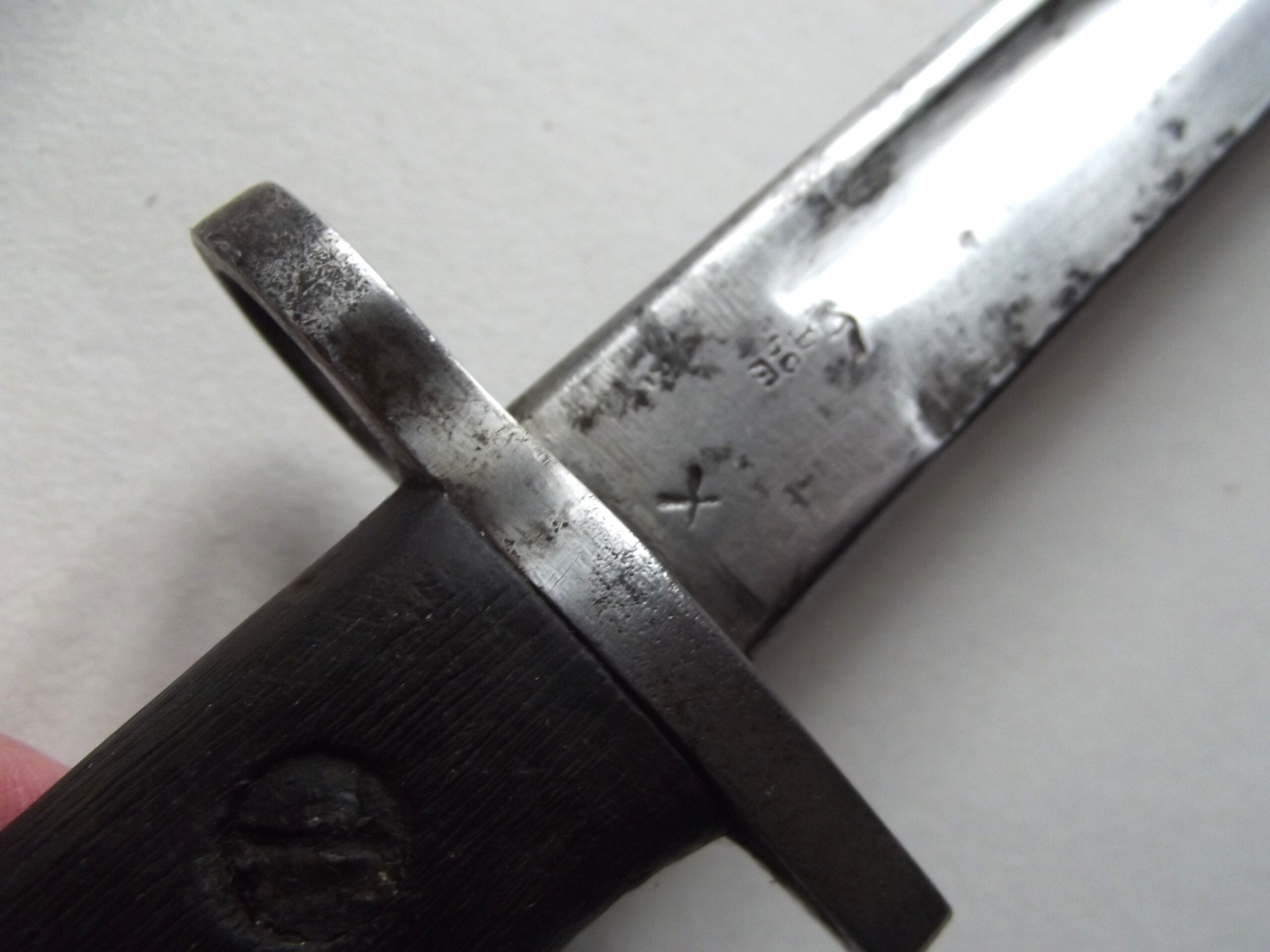 WW2 1907 LANCHESTER BAYONET & SCABBARD DATED 1944