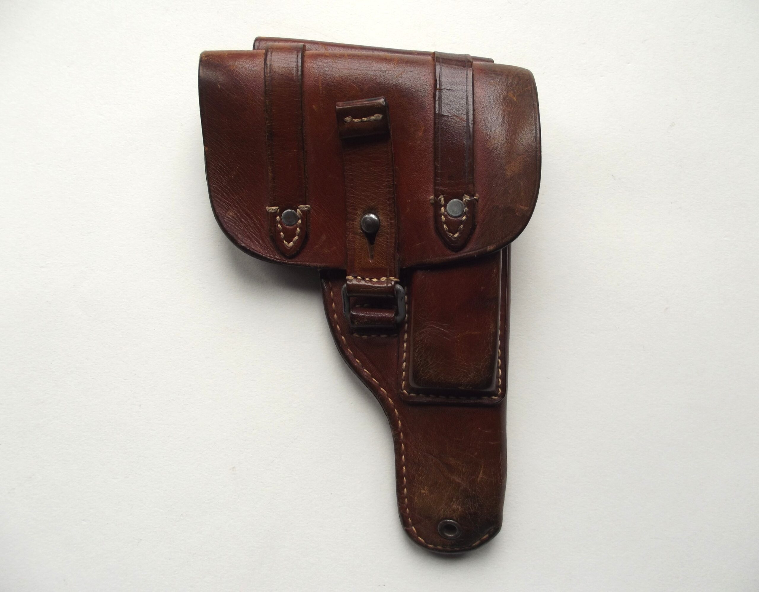WW2 GERMAN LUFTWAFFE AUSTRIAN FEMARU 7.65 MM PISTOL HOLSTER DATED 1942