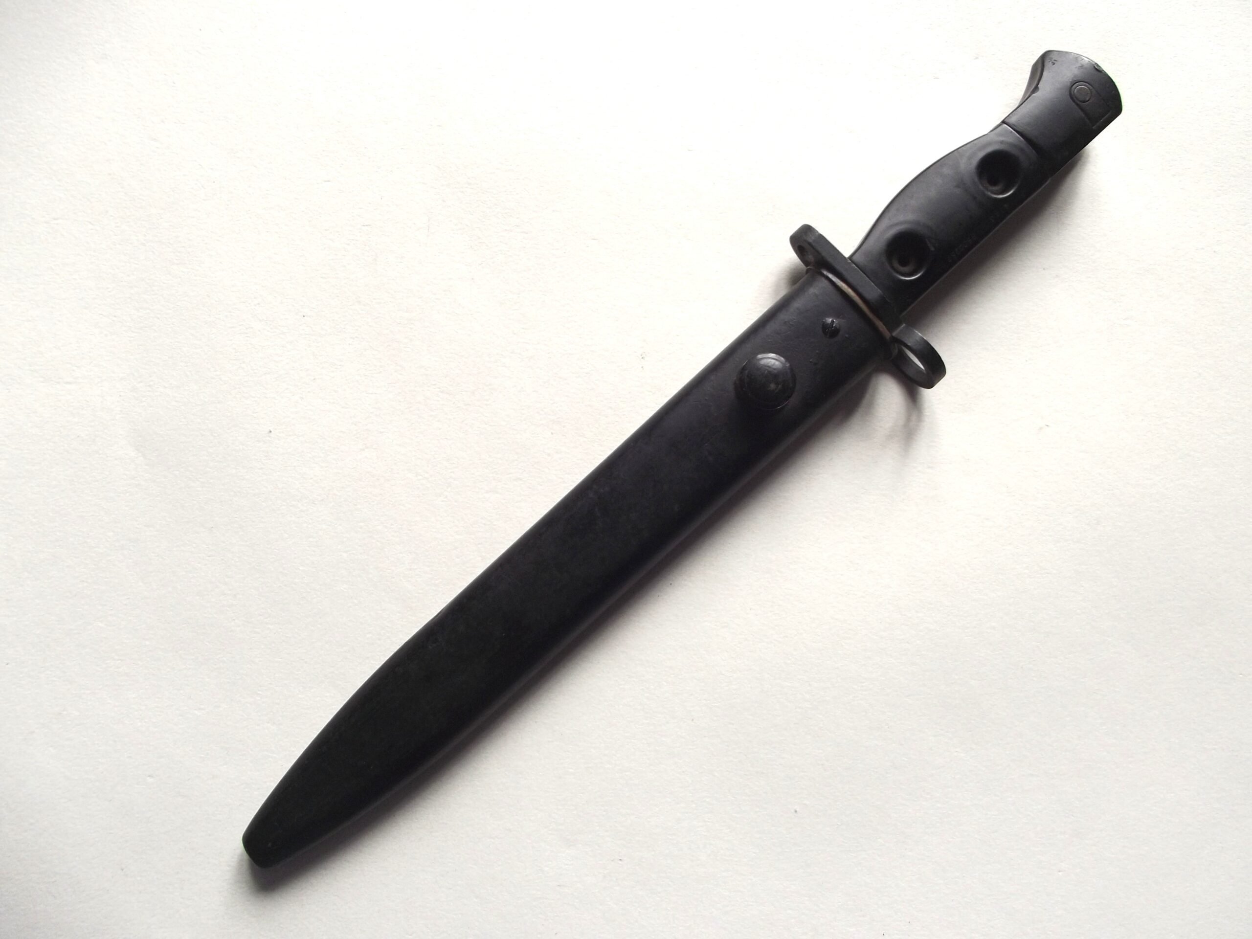 BRITISH ARMY SLR L1 A3 BAYONET & SCABBARD DATED 1960