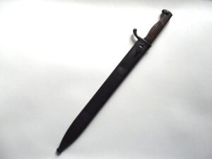 WW1 IMPERIAL GERMAN M1898/05 BUTCHER BAYONET & SCABBARD DATED 1917