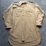WW2 BRITISH ARMY KHAKI DRILL AERTEX SHIRT
