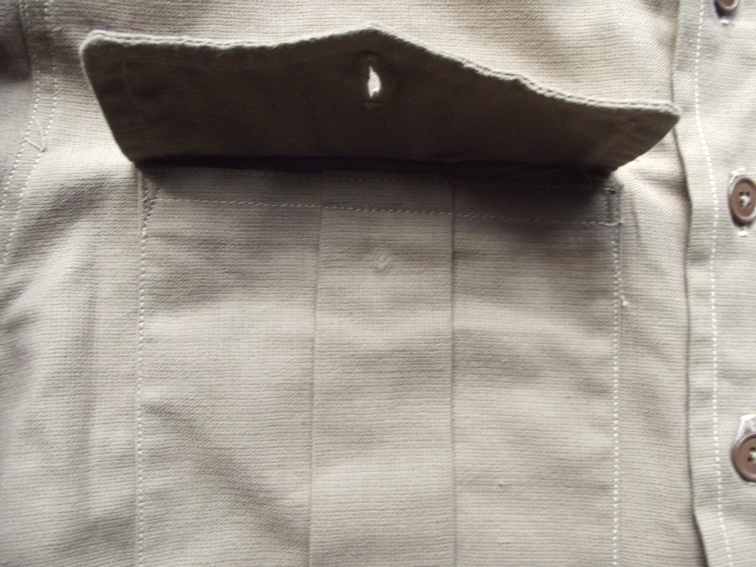 WW2 BRITISH ARMY KHAKI DRILL AERTEX SHIRT