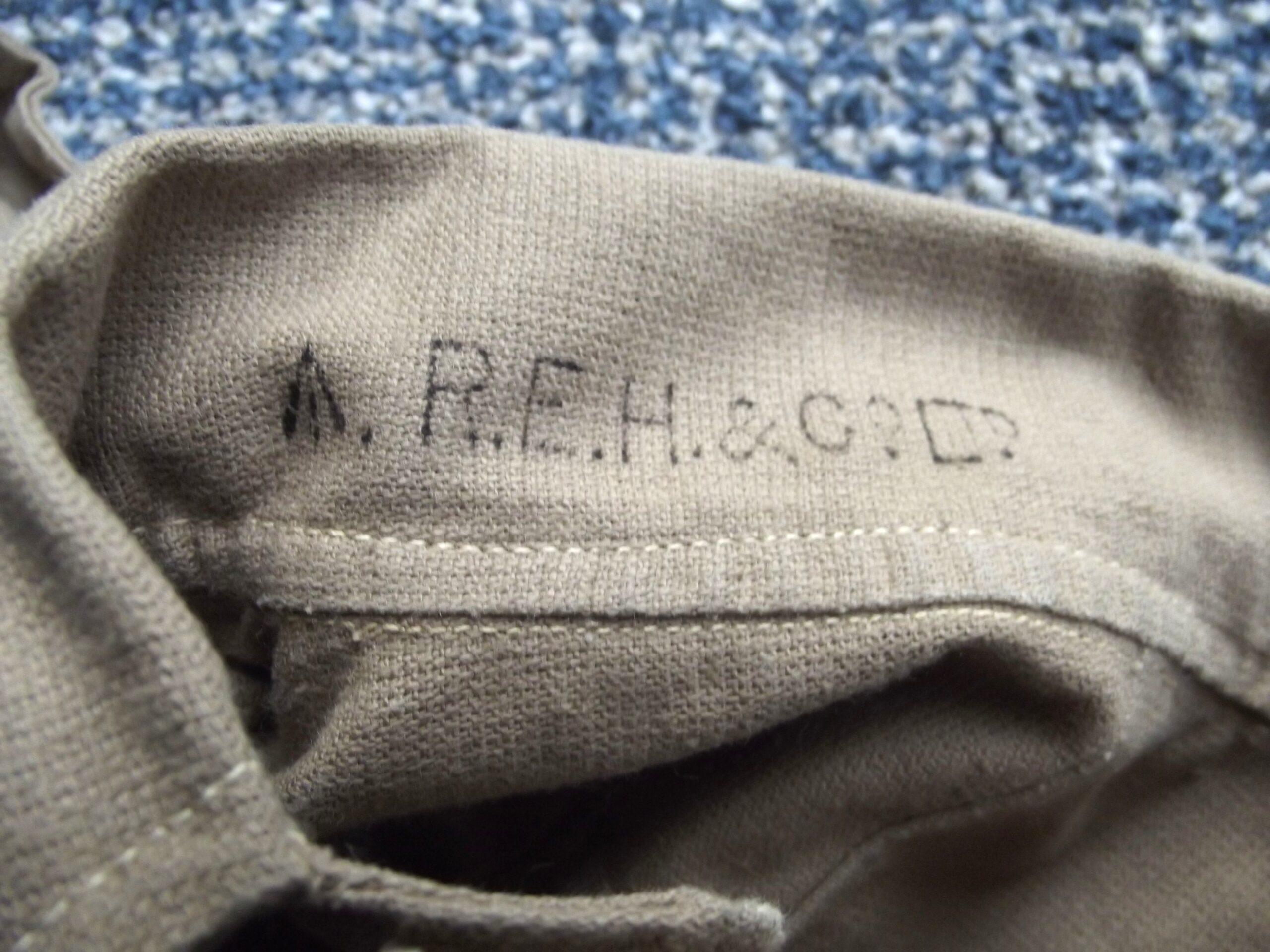WW2 BRITISH ARMY KHAKI DRILL AERTEX SHIRT