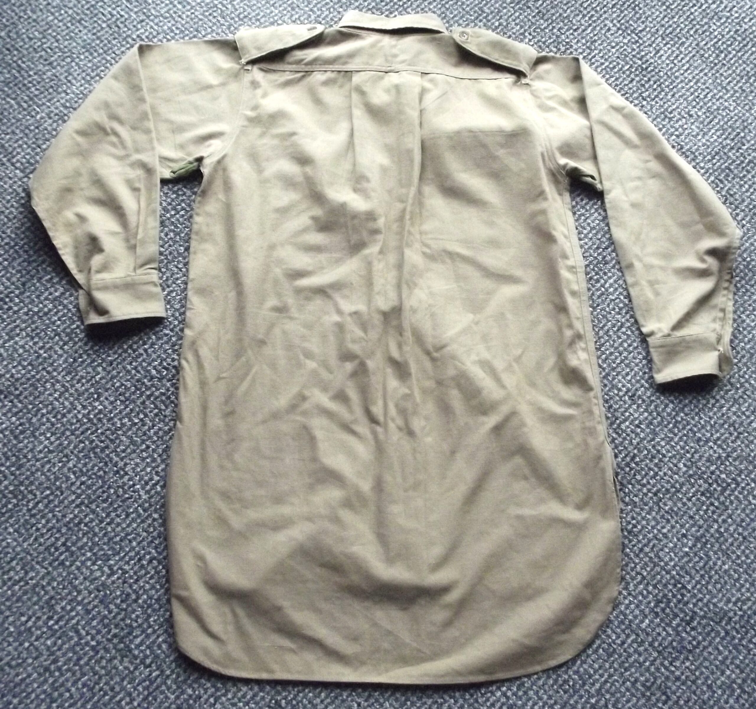 WW2 BRITISH ARMY KHAKI DRILL AERTEX SHIRT
