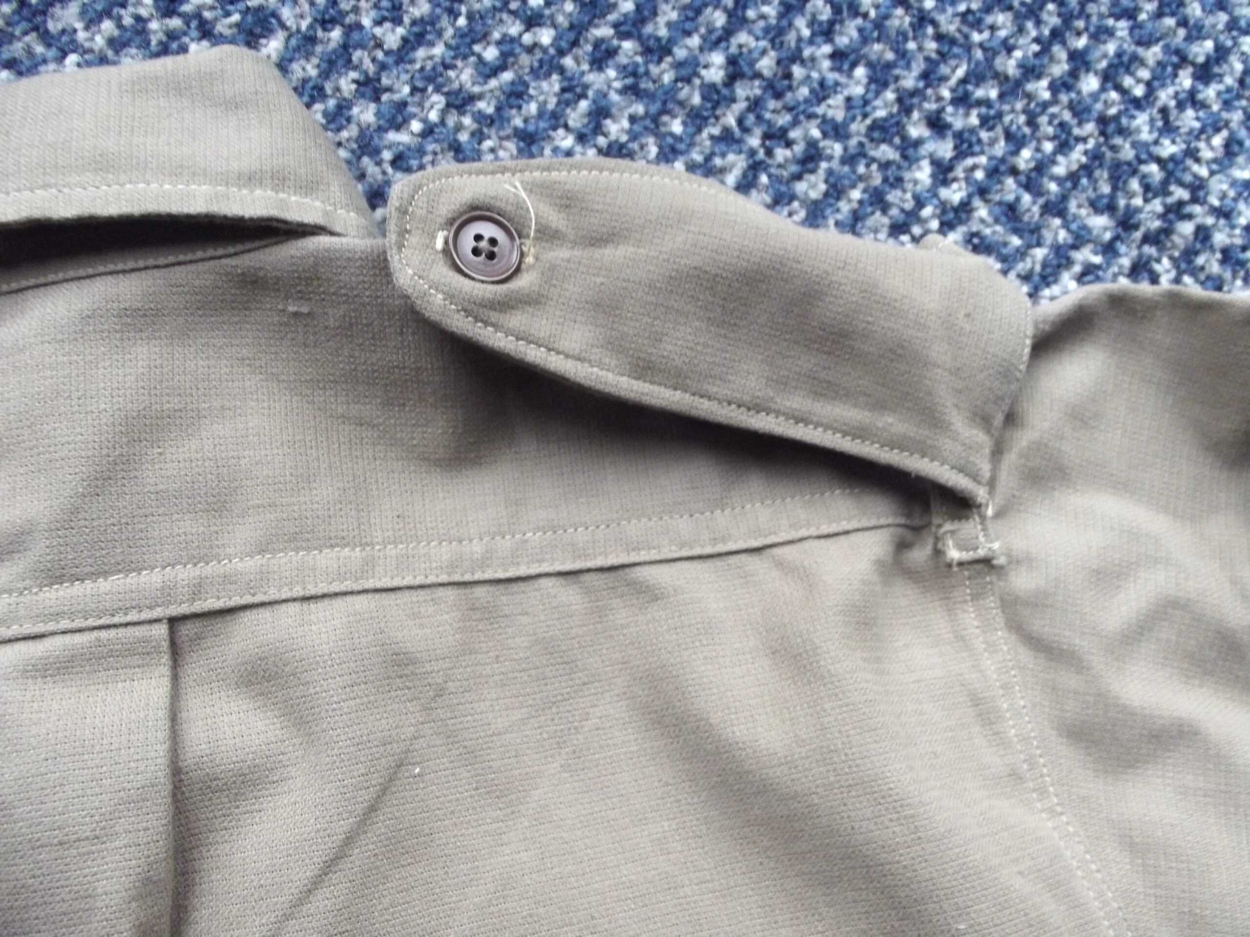 WW2 BRITISH ARMY KHAKI DRILL AERTEX SHIRT