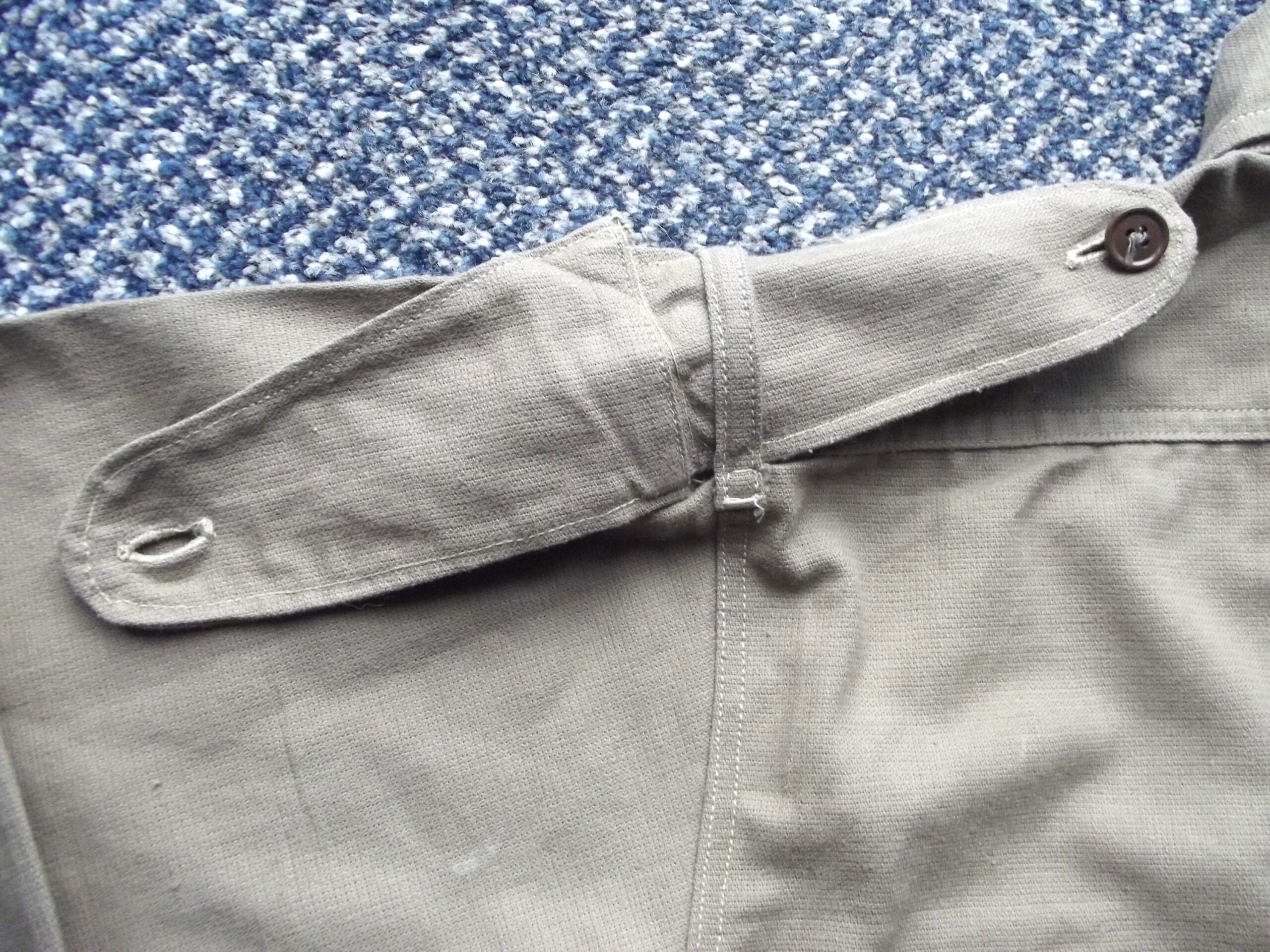 WW2 BRITISH ARMY KHAKI DRILL AERTEX SHIRT